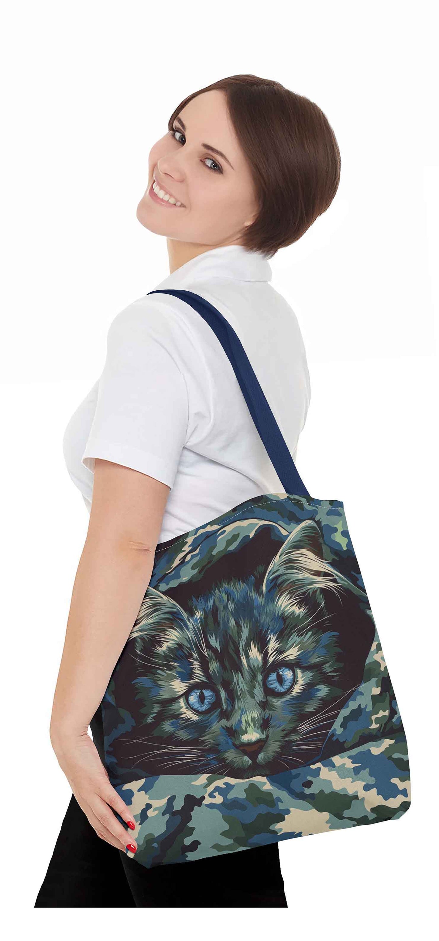 Camo Cat Tote Bag
