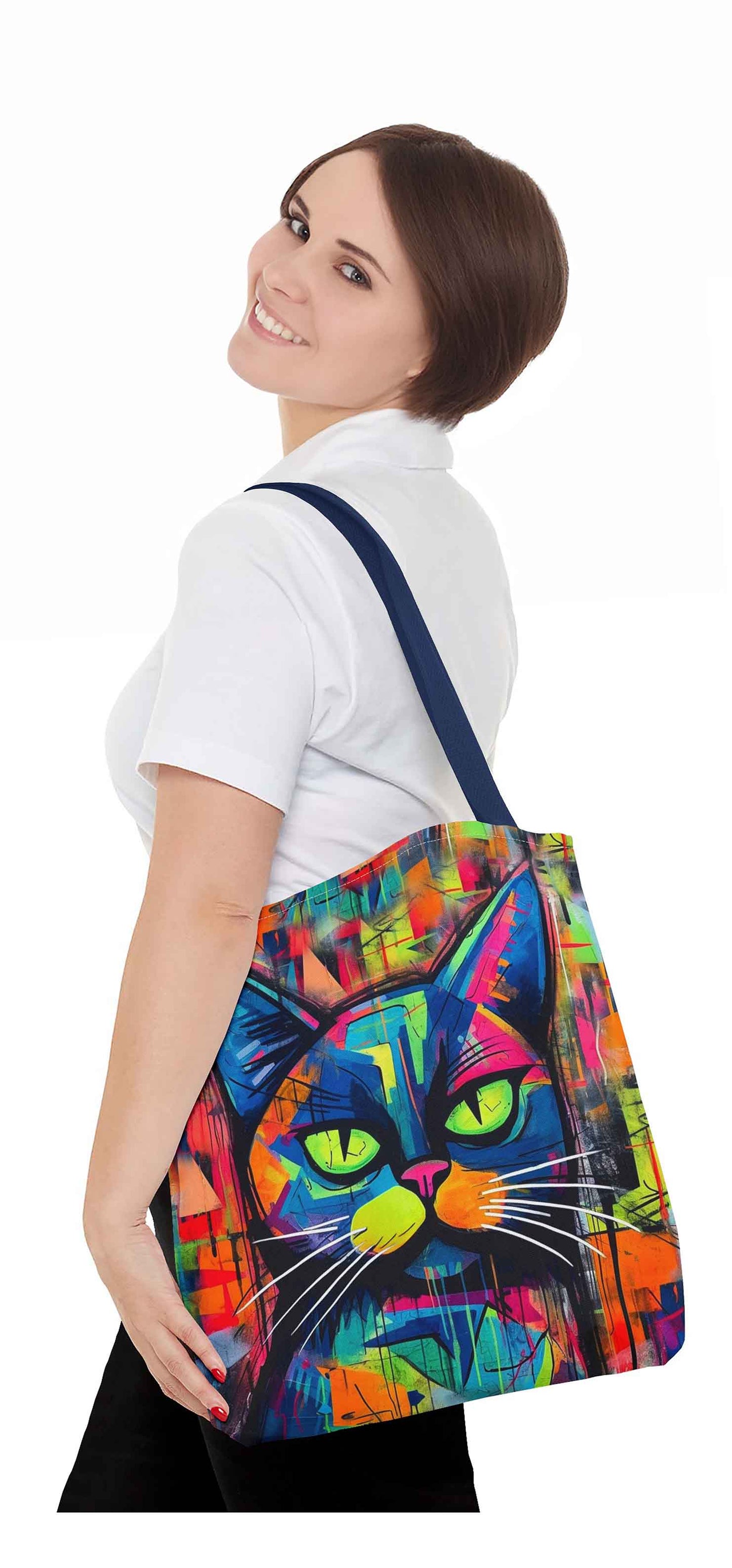 City Whiskers Cat Tote Bag