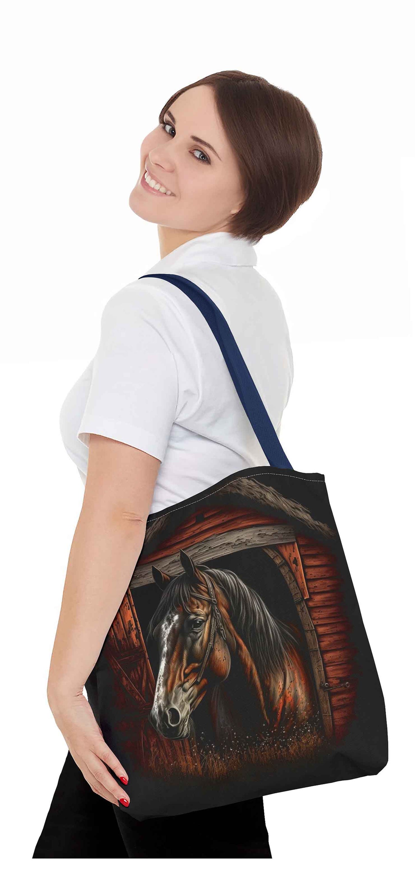 Rustic Barn Horse Tote Bag