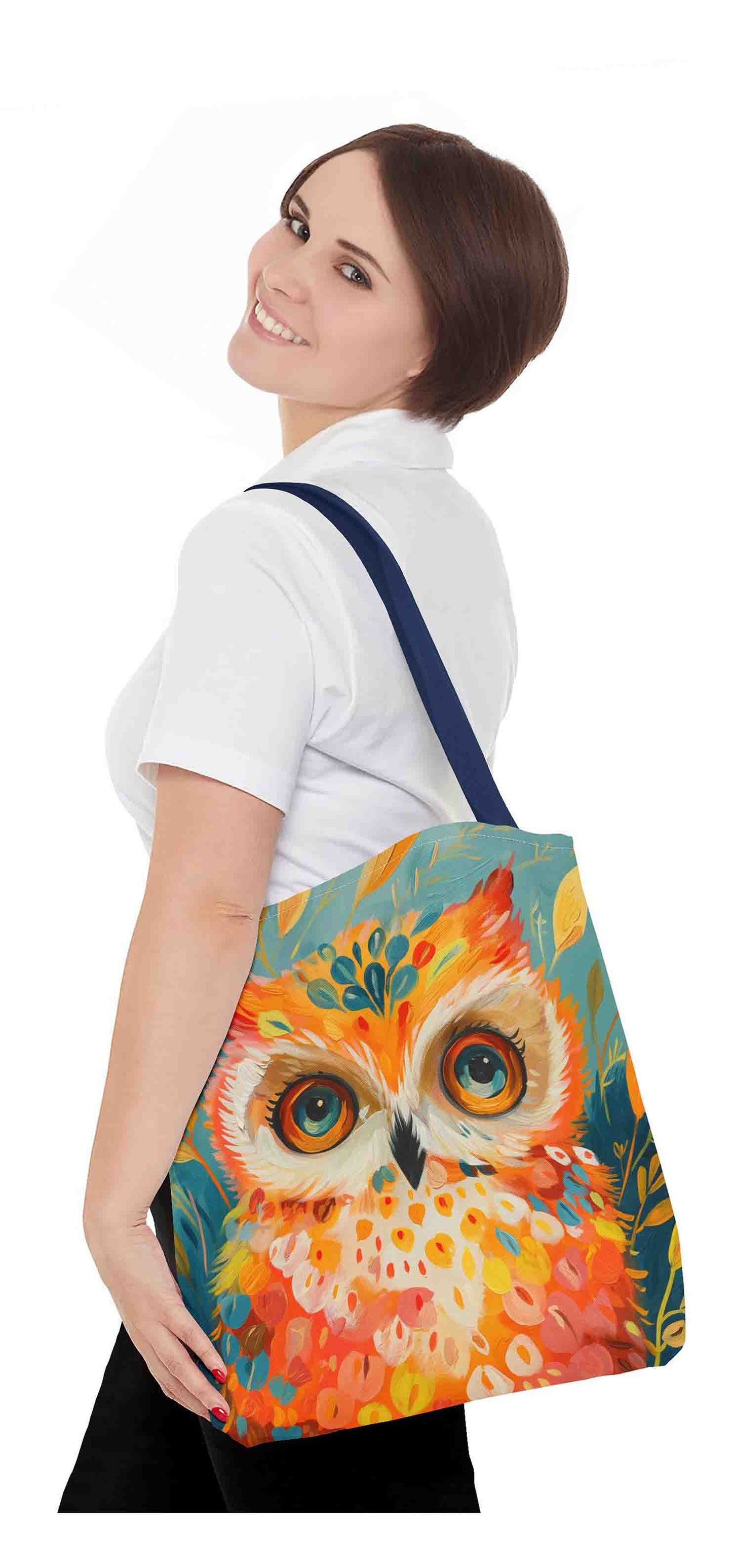Wisdom Whimsy Owl Tote Bag
