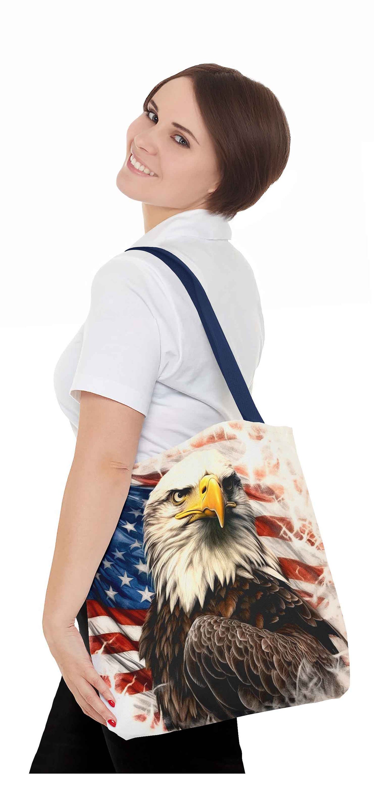 Old Glory Eagle Tote Bag