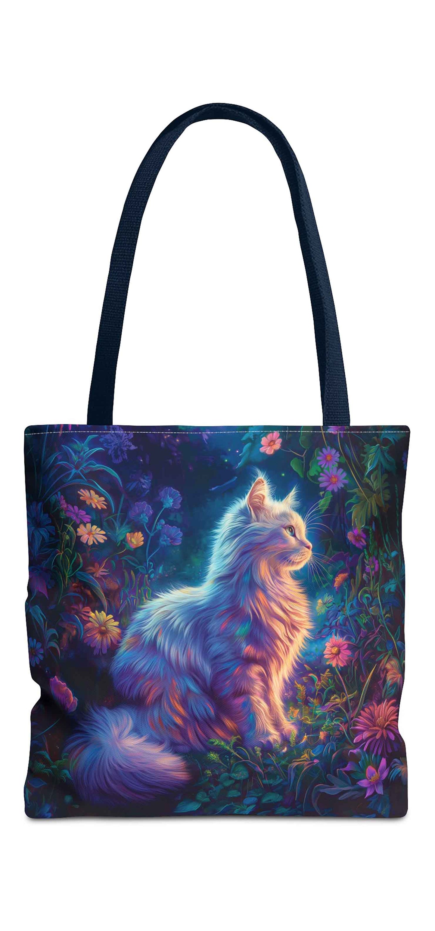 Enchanted Garden Cat Tote Bag