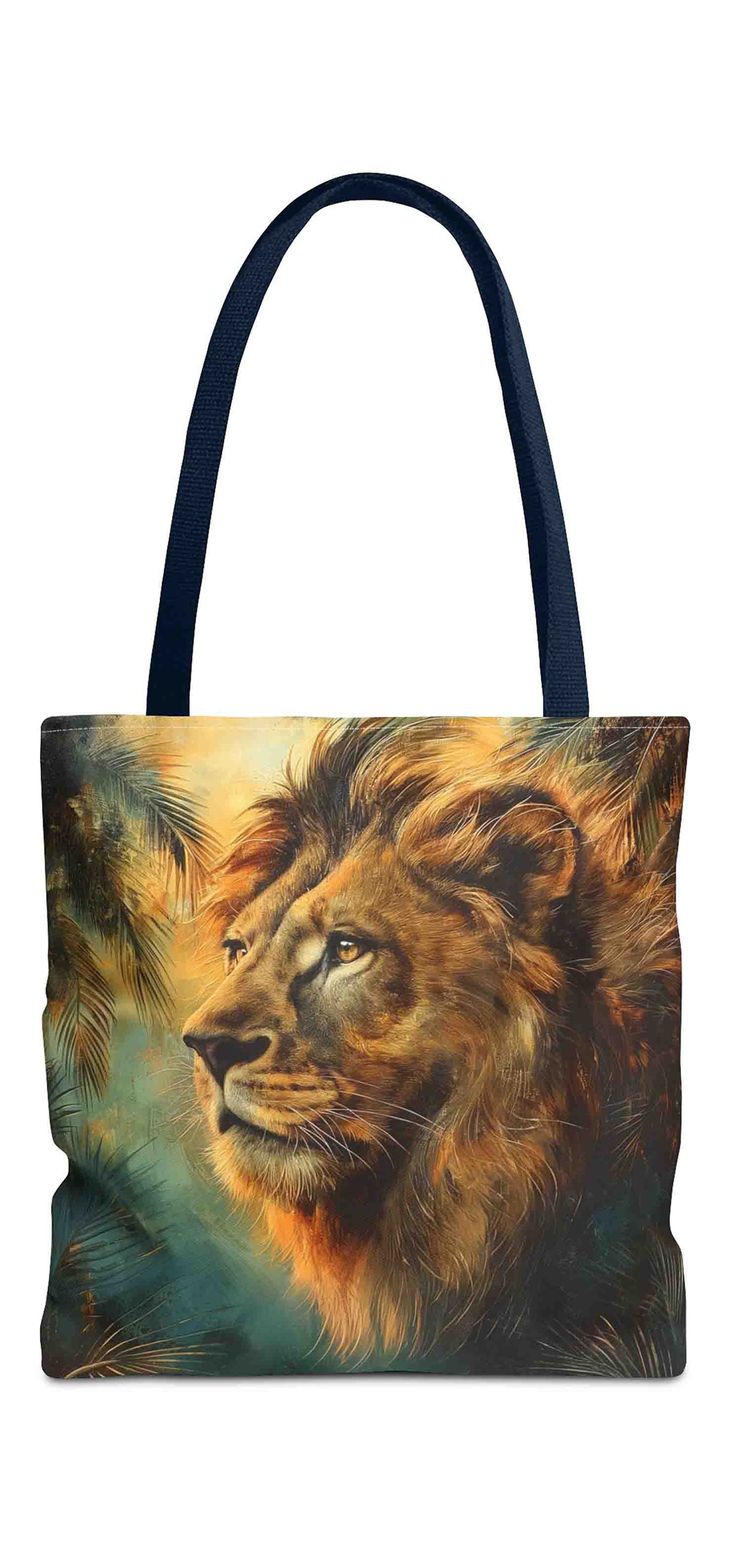 Noble Lion in Golden Light Tote Bag