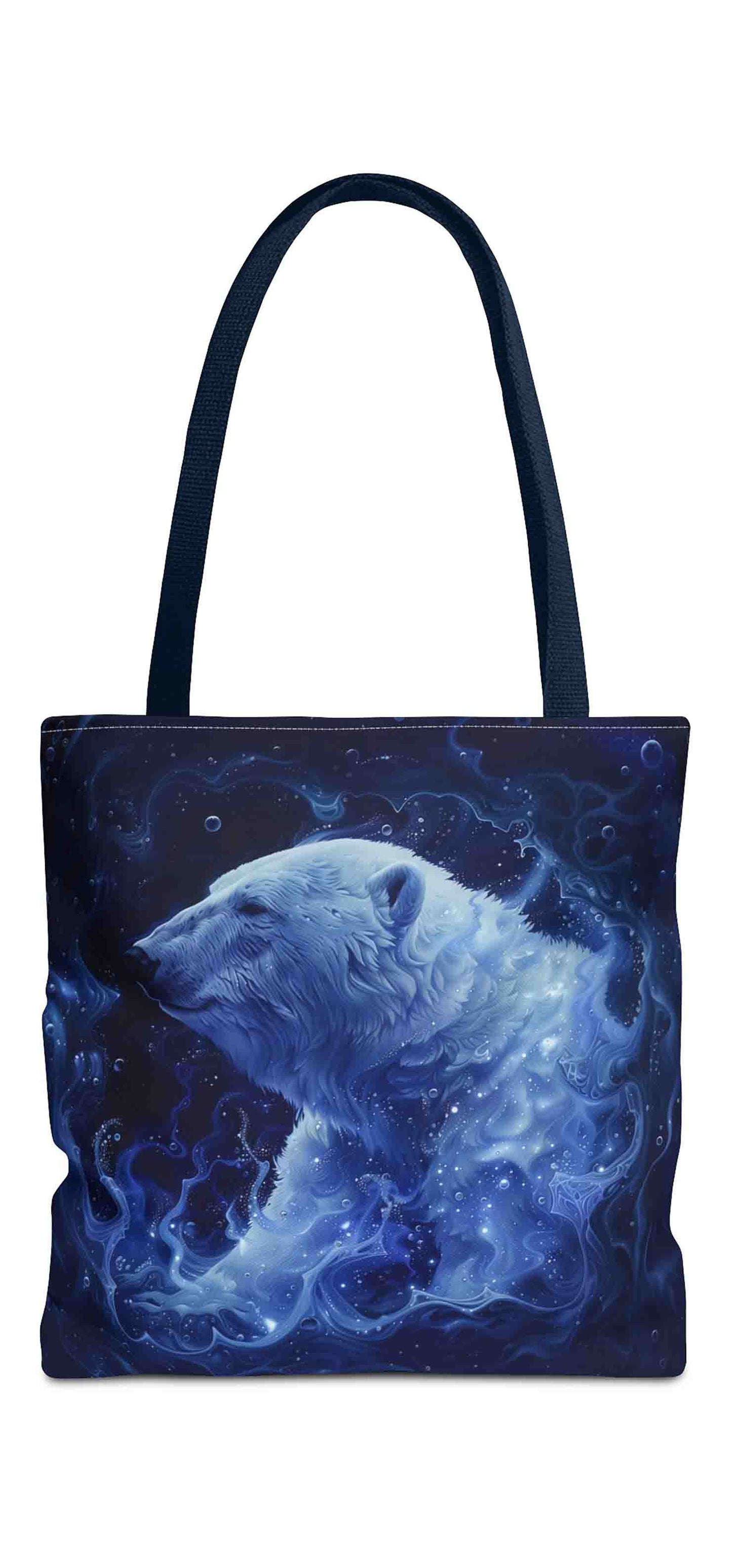 Cosmic Polar Bear Tote Bag