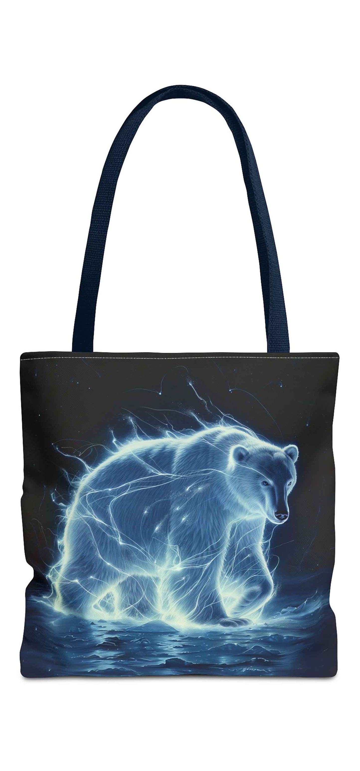 Luminous Polar Bear Tote Bag