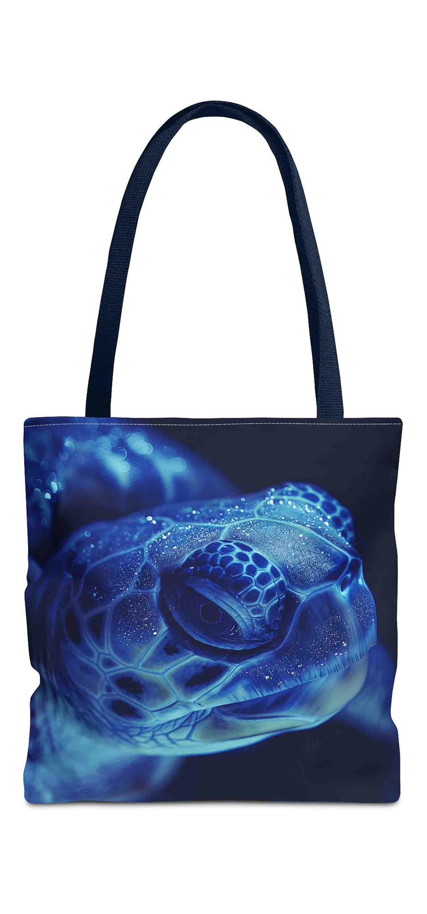 Mystic Blue Turtle Tote Bag