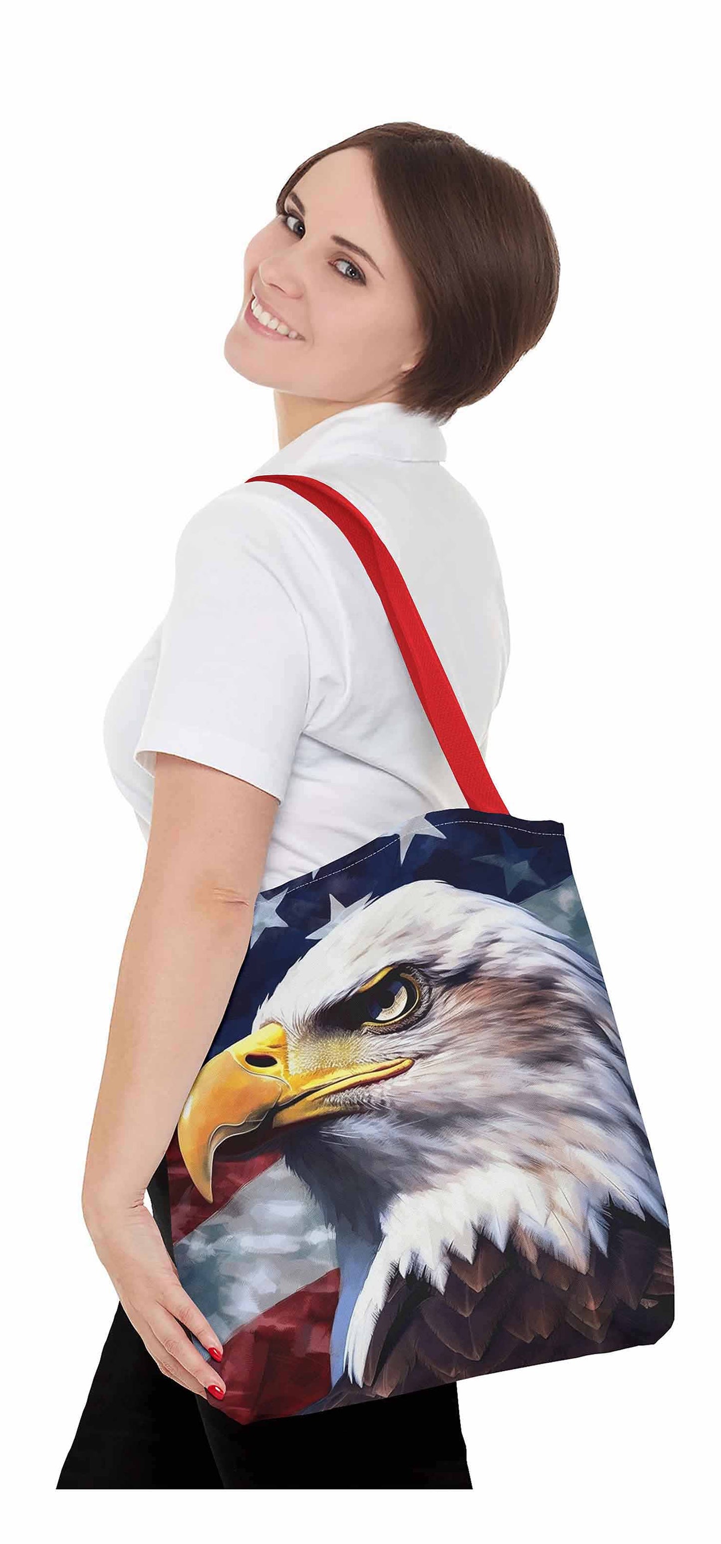 Stars & Feathers Eagle Tote Bag