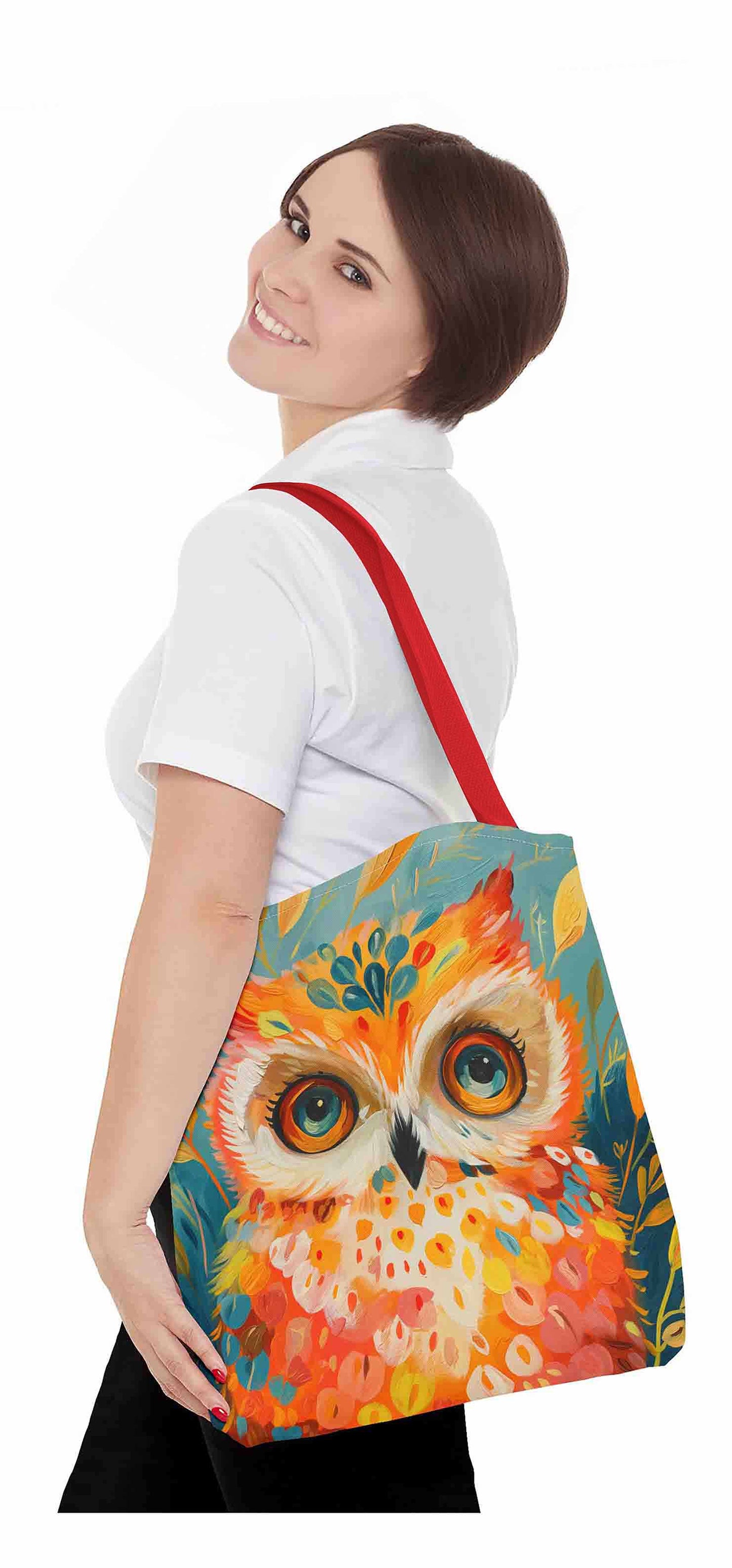 Wisdom Whimsy Owl Tote Bag