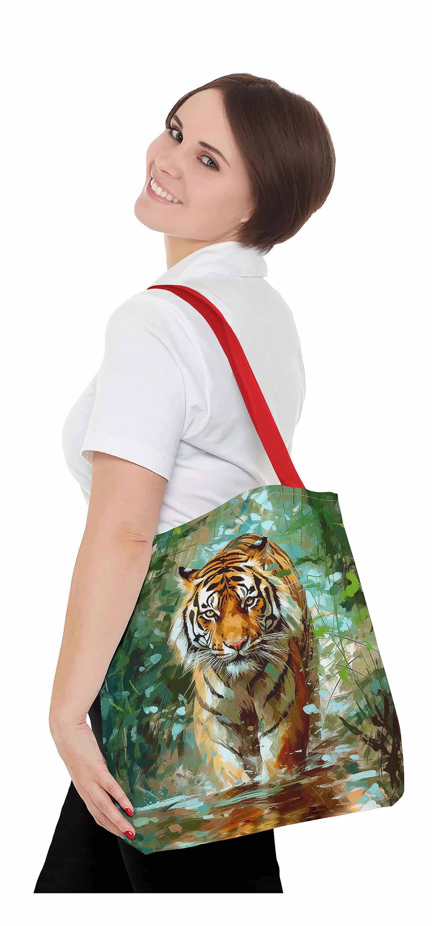 Through the River Tiger Tote Bag