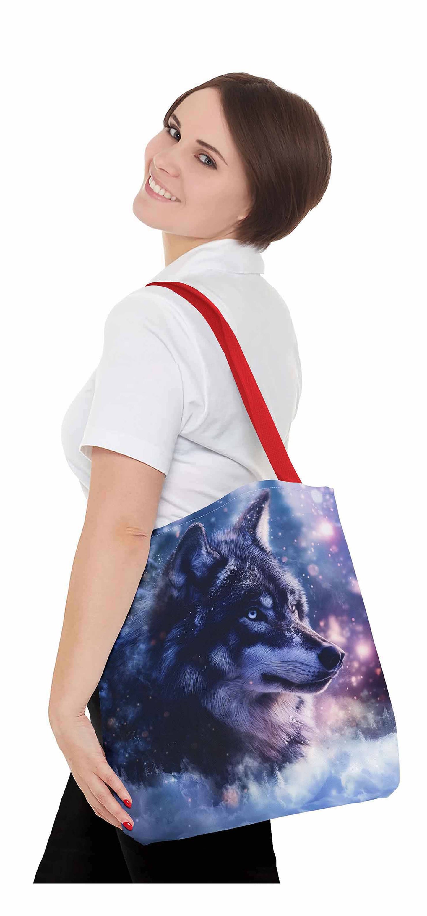 Frosted Wolf Tote Bag