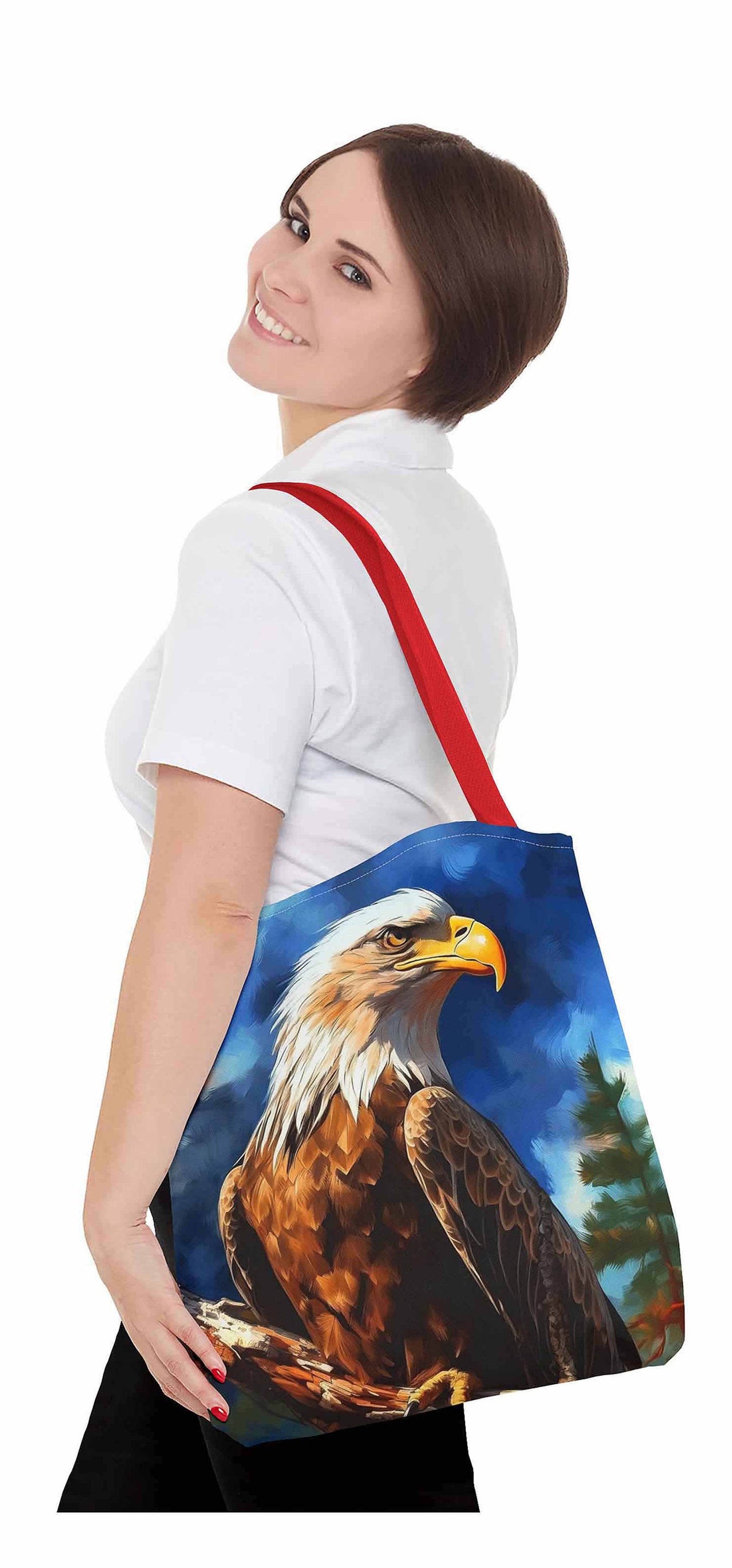 Surreal Stare Eagle Tote Bag