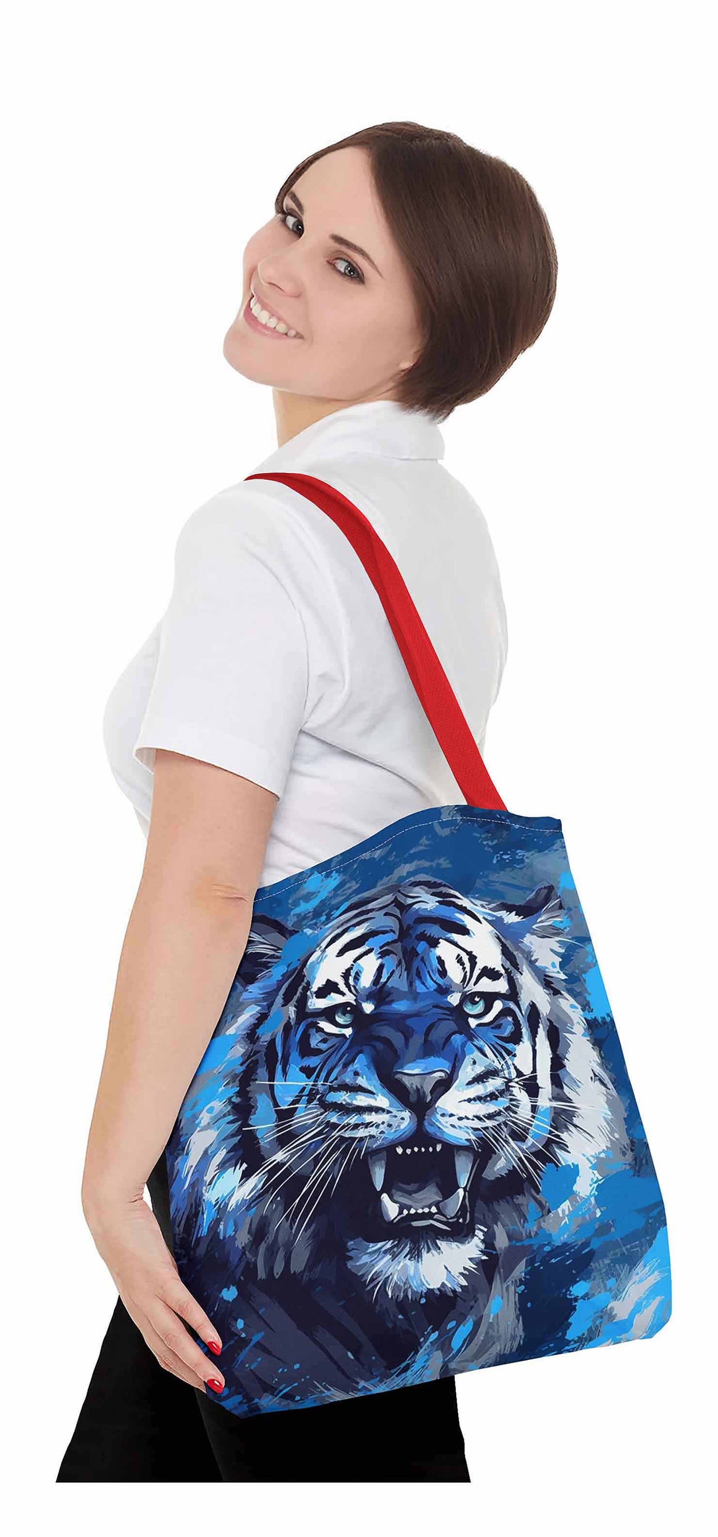 Blizzard Beast Tiger Tote Bag