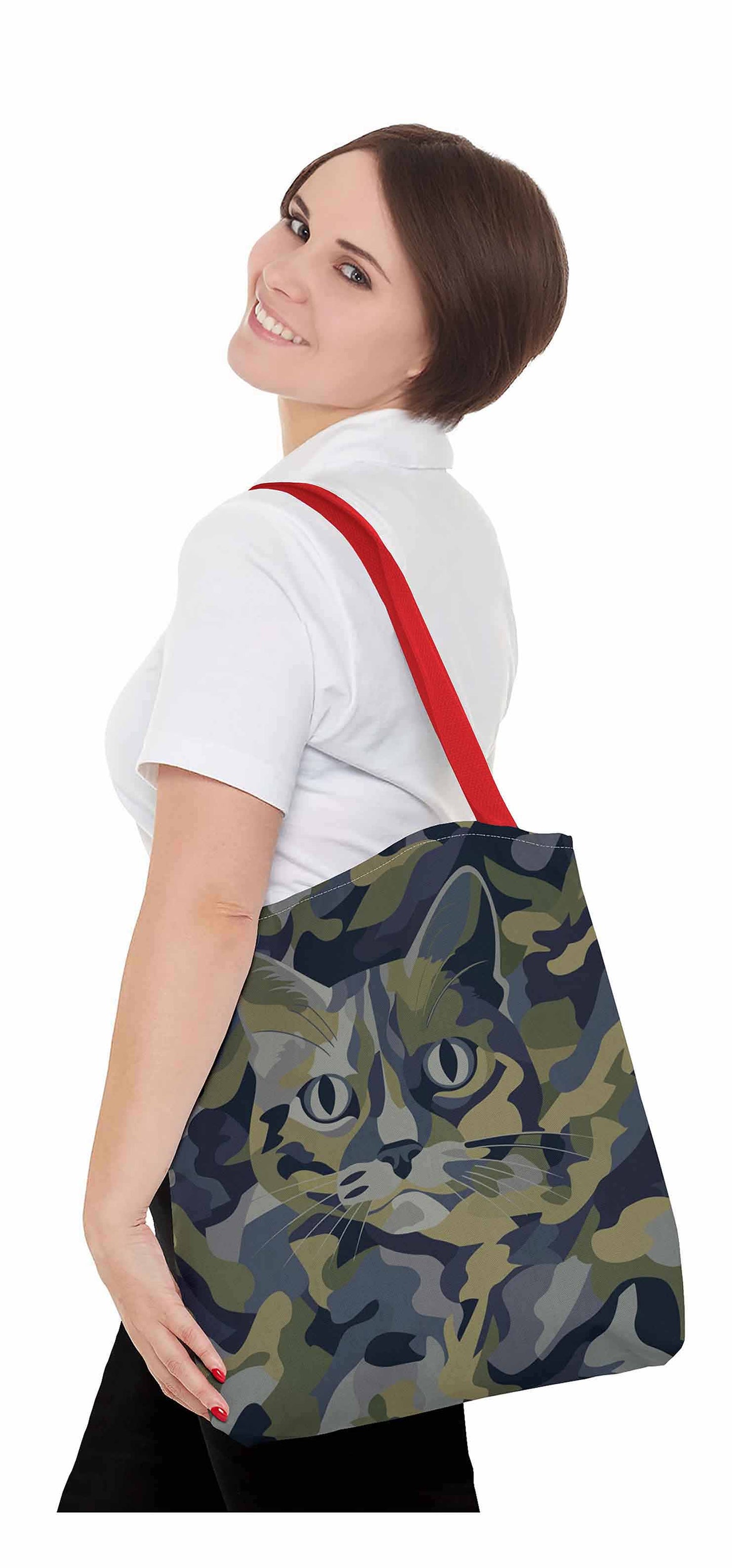 Military Cat Tote Bag