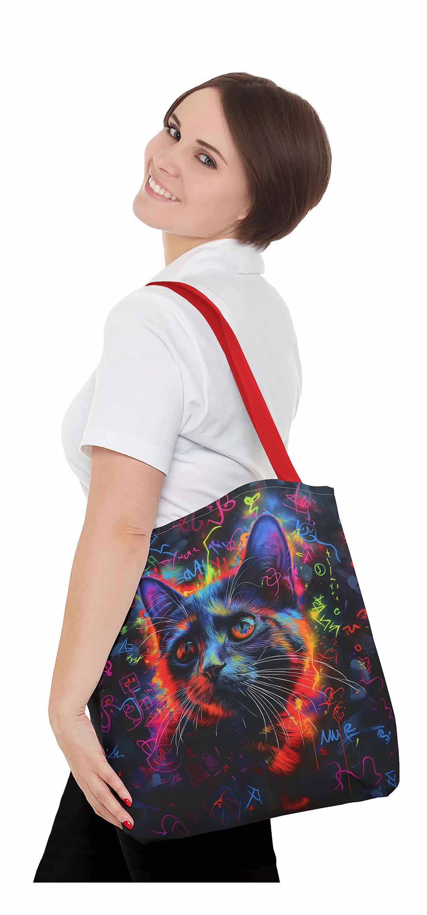 Cat Graffiti Tote Bag