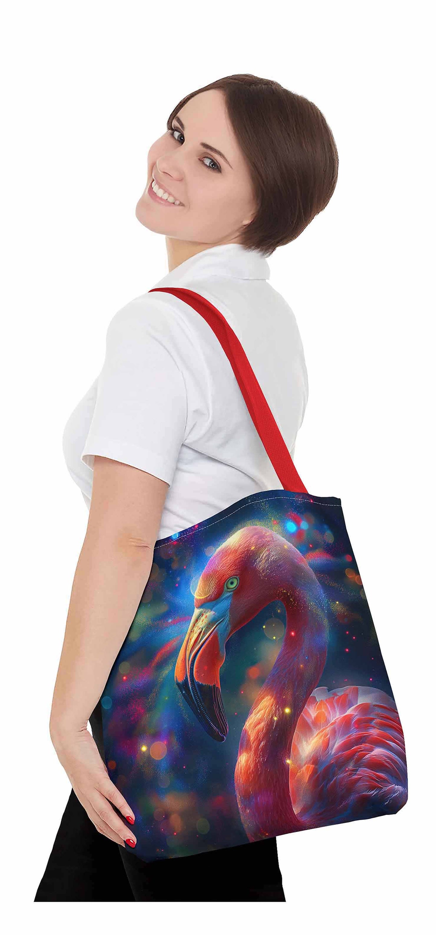 Vibrant Flamingo Fantasy Tote Bag