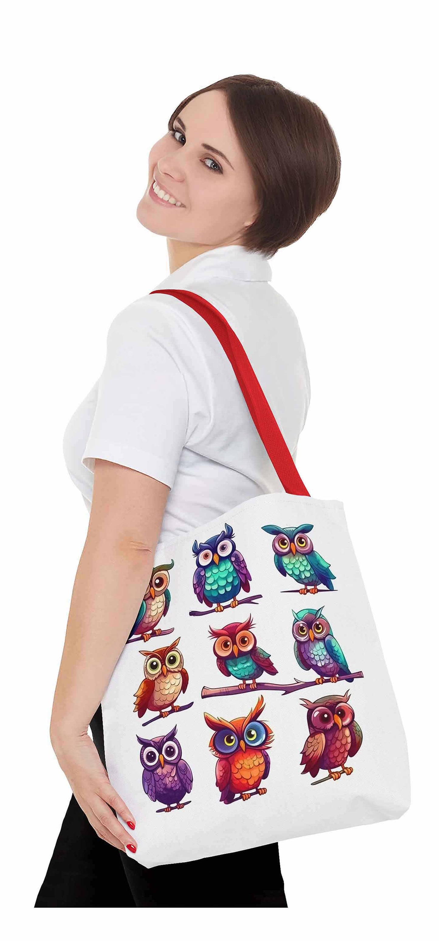 Feather Fiesta Owl Tote Bag