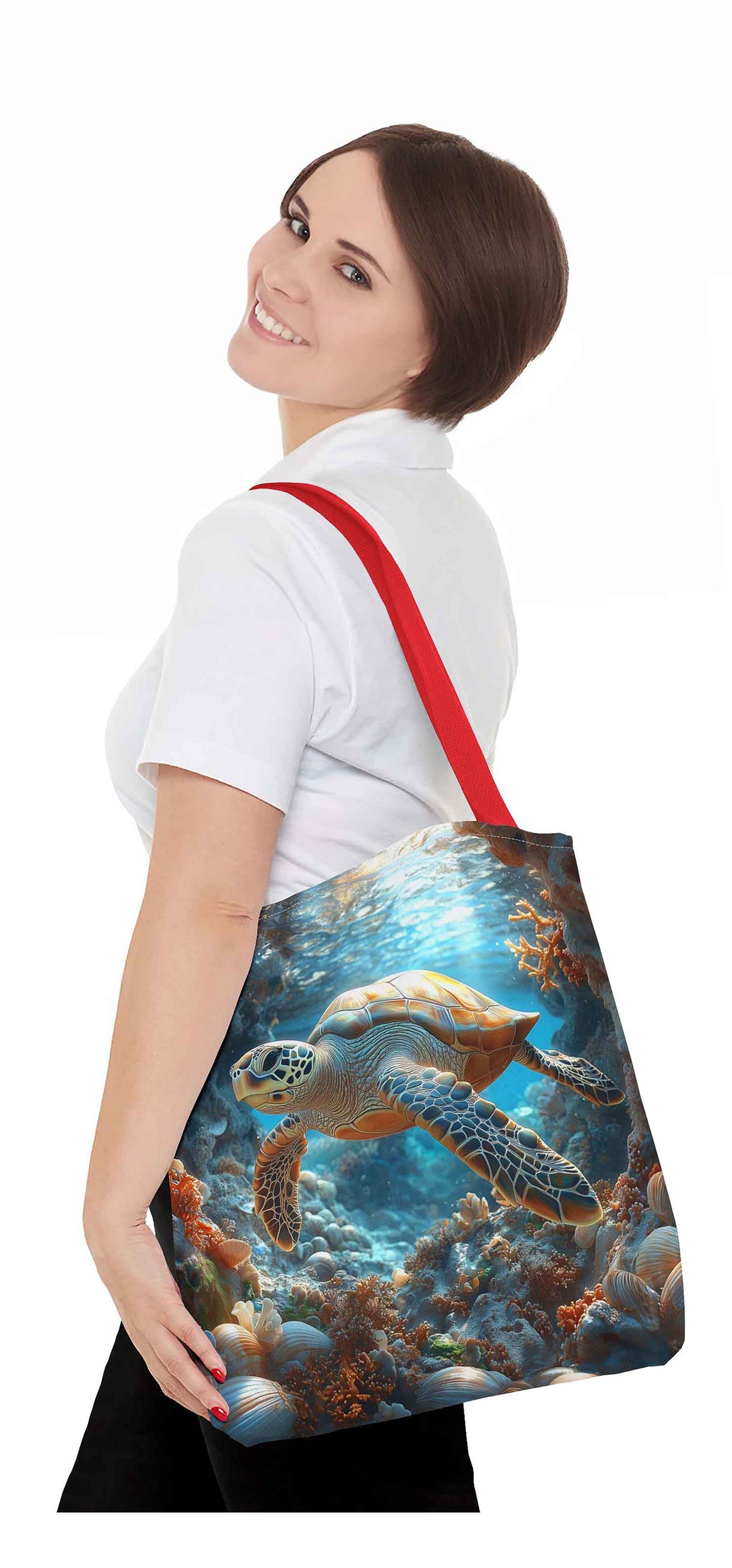 Ocean Explorer Turtle Tote Bag