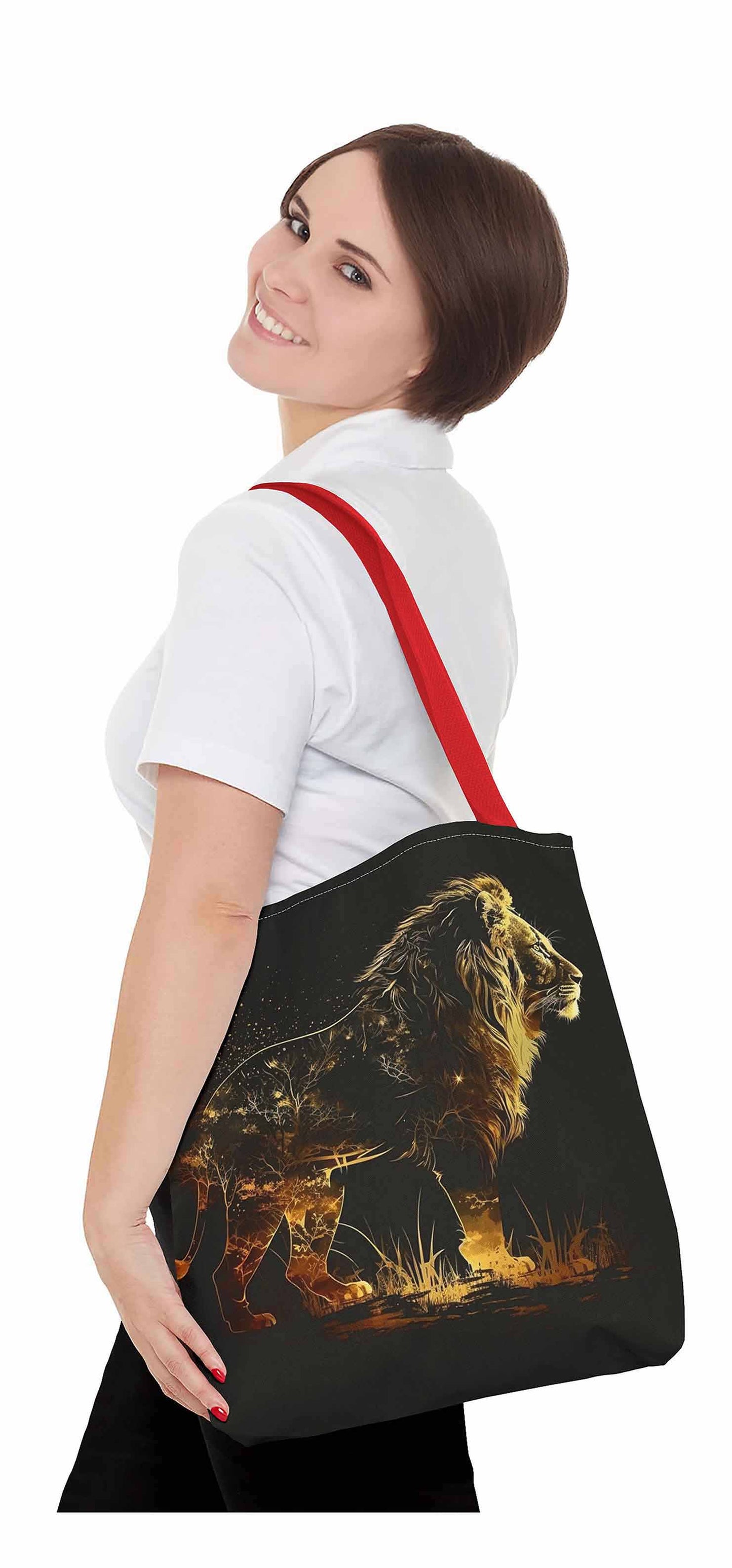 Majestic Lion's Gaze Tote Bag