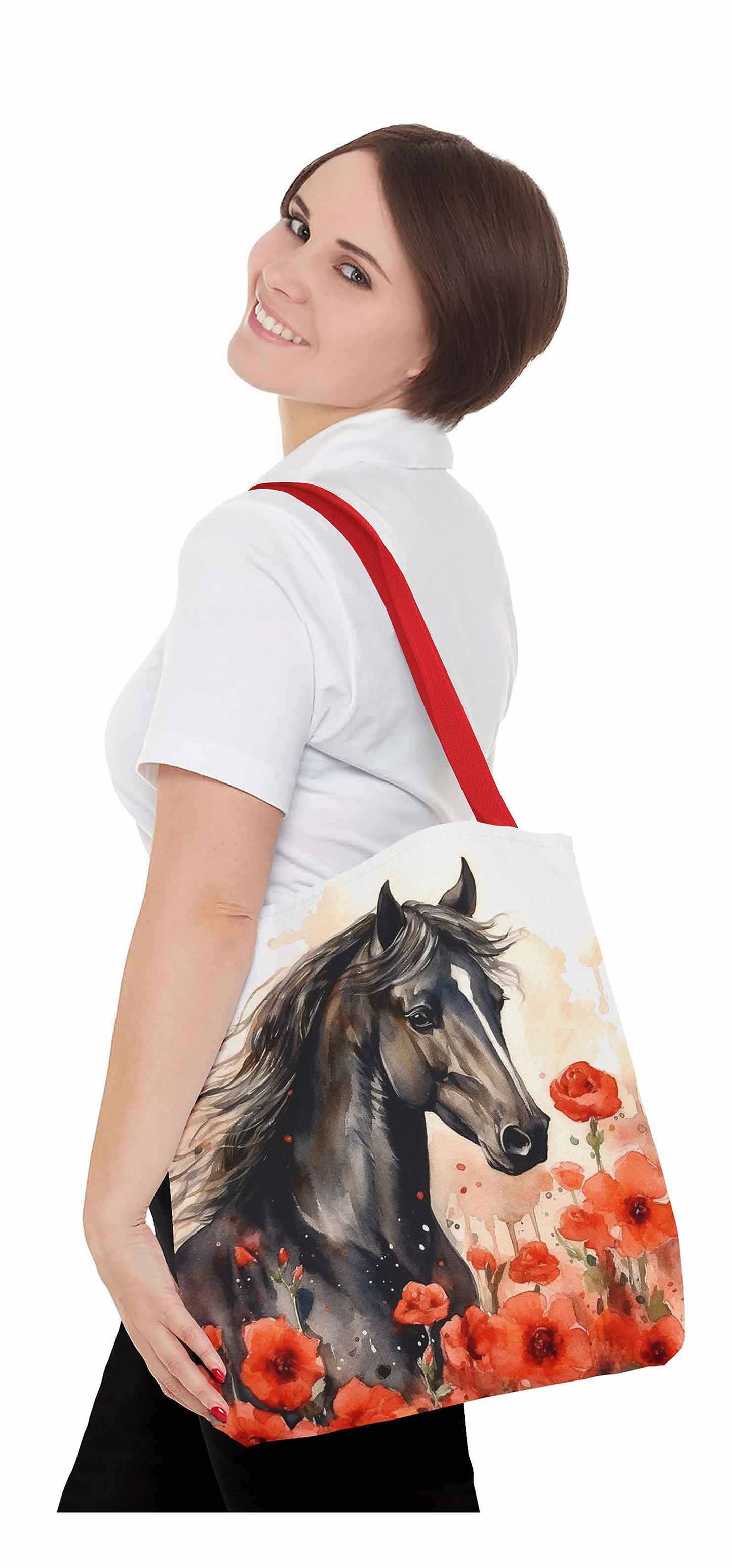 Majestic Meadow Horse Tote Bag