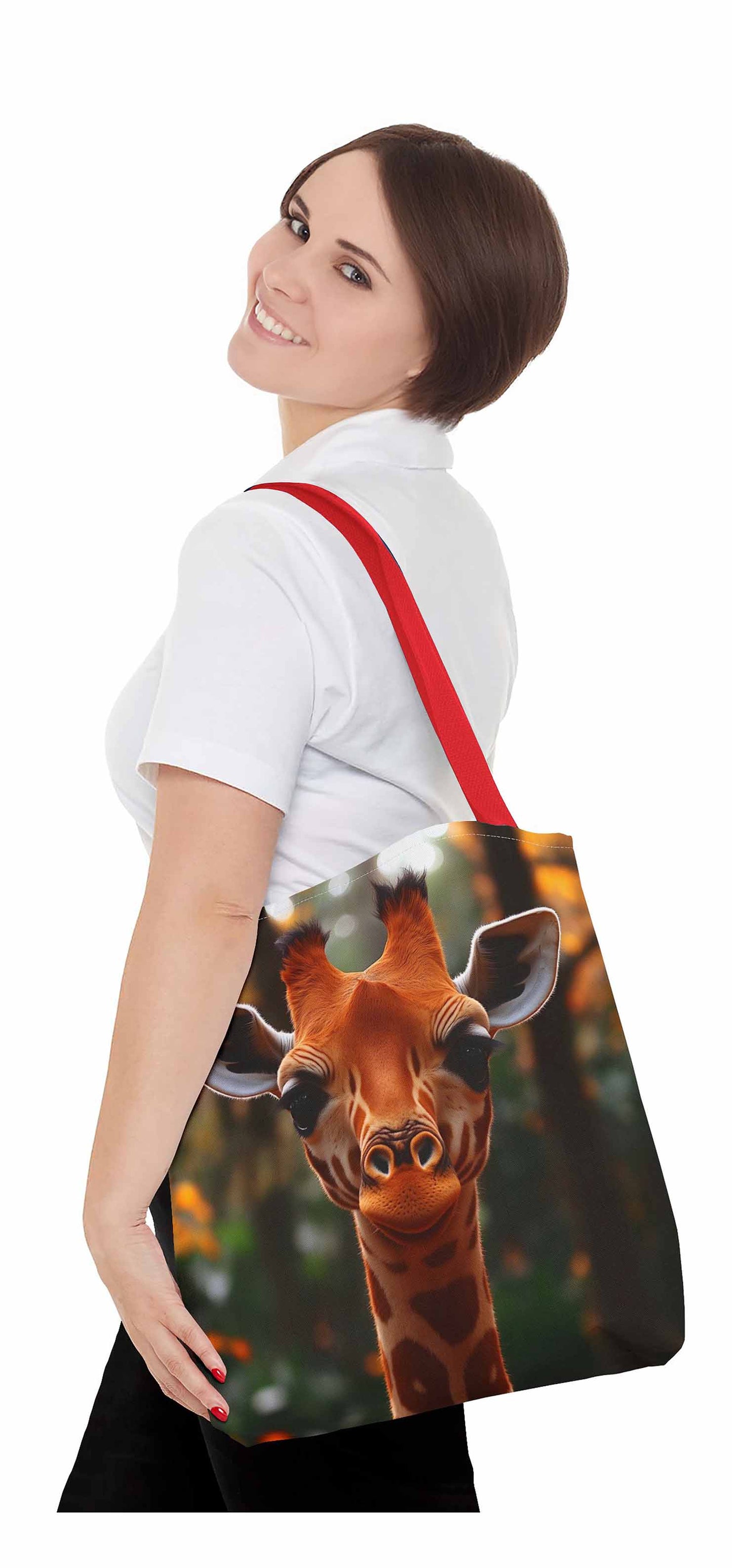 Curious Giraffe Tote Bag