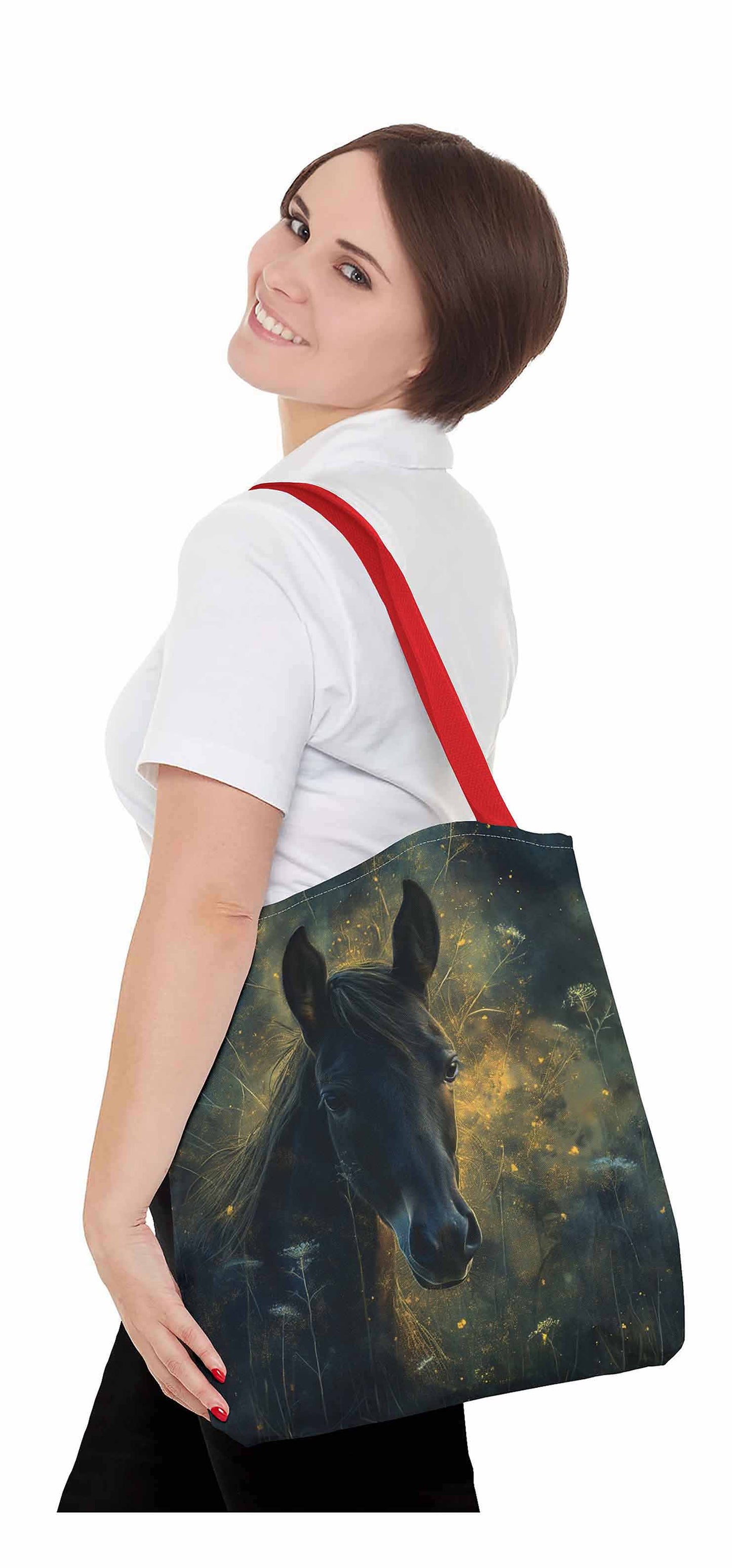 Mystic Night Horse Tote Bag
