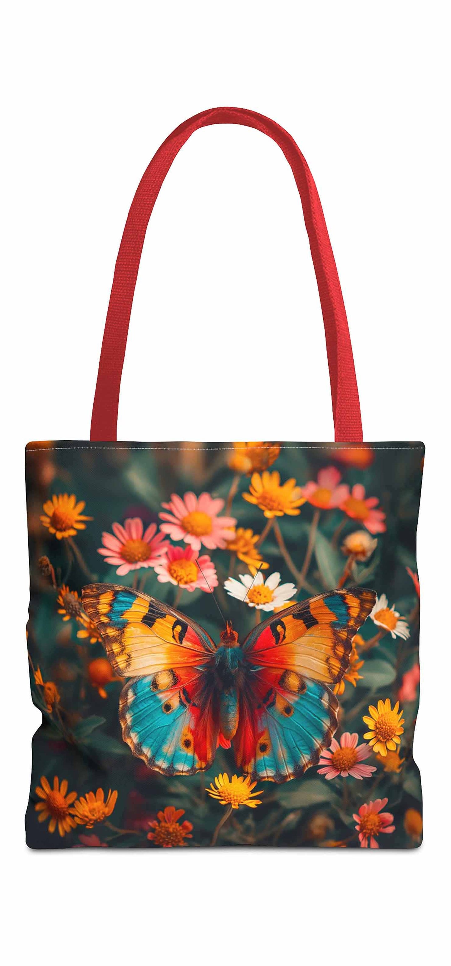 Meadow Bloom Butterfly Tote Bag