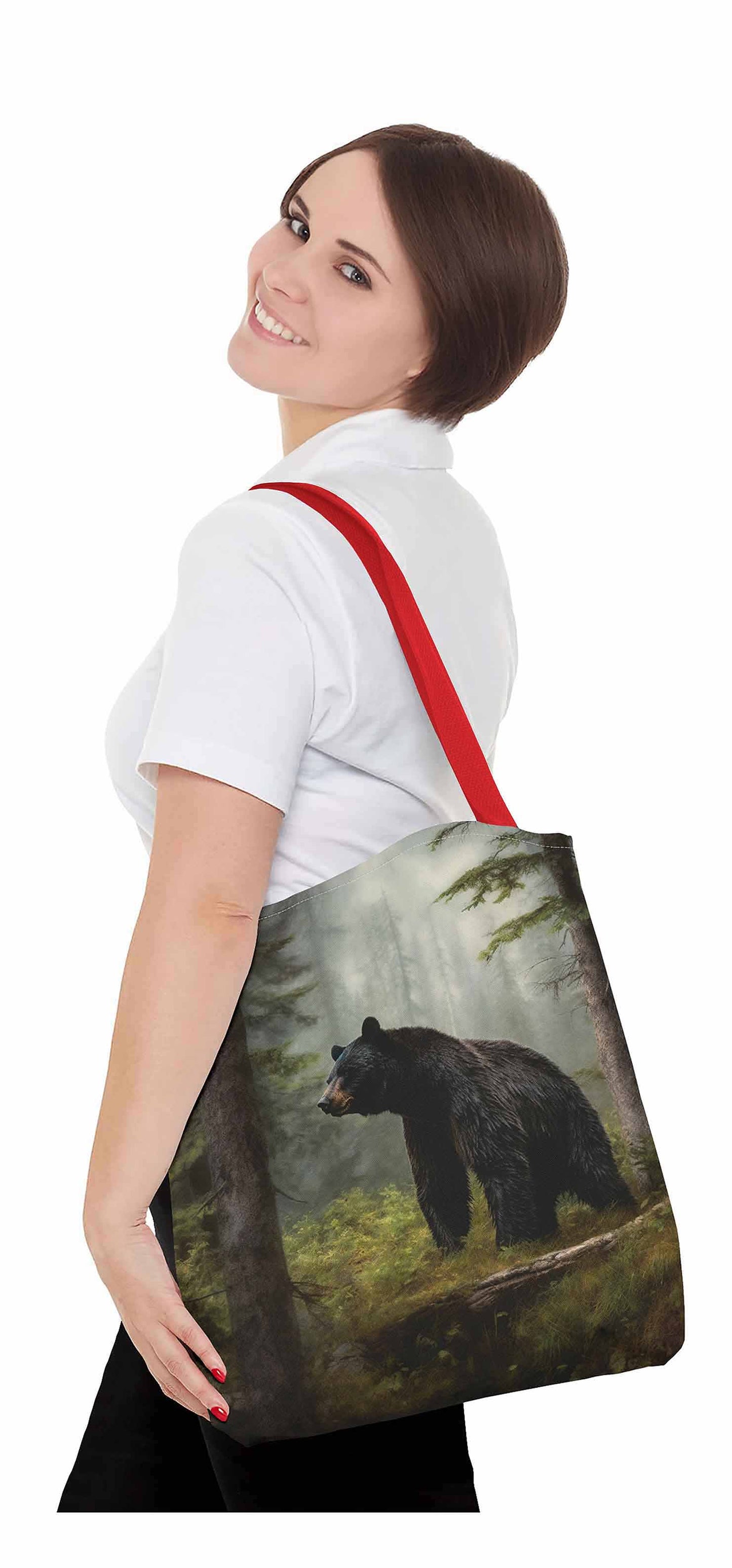 Wildwood Black Bear Tote Bag