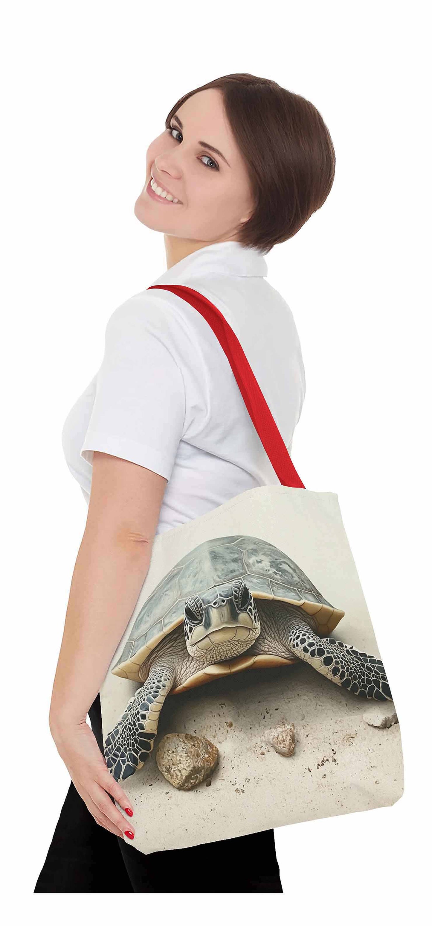 Sandy Stroll Turtle Tote Bag