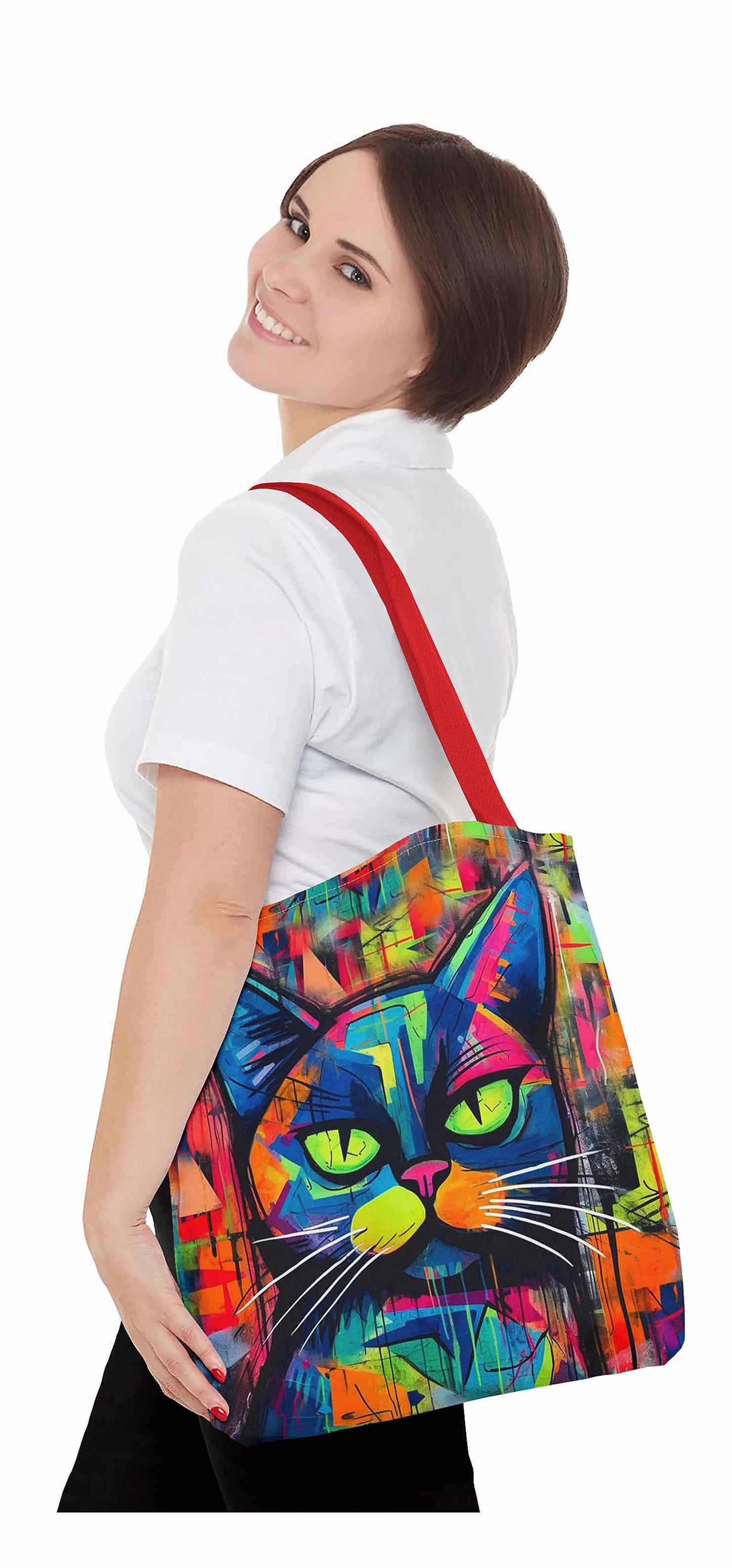 City Whiskers Cat Tote Bag
