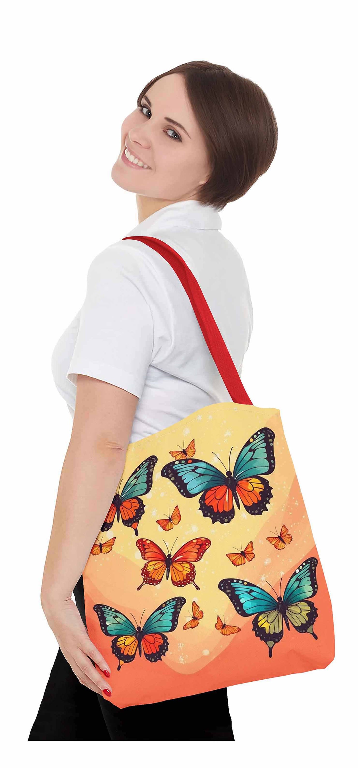 Radiant Wings Butterfly Tote Bag