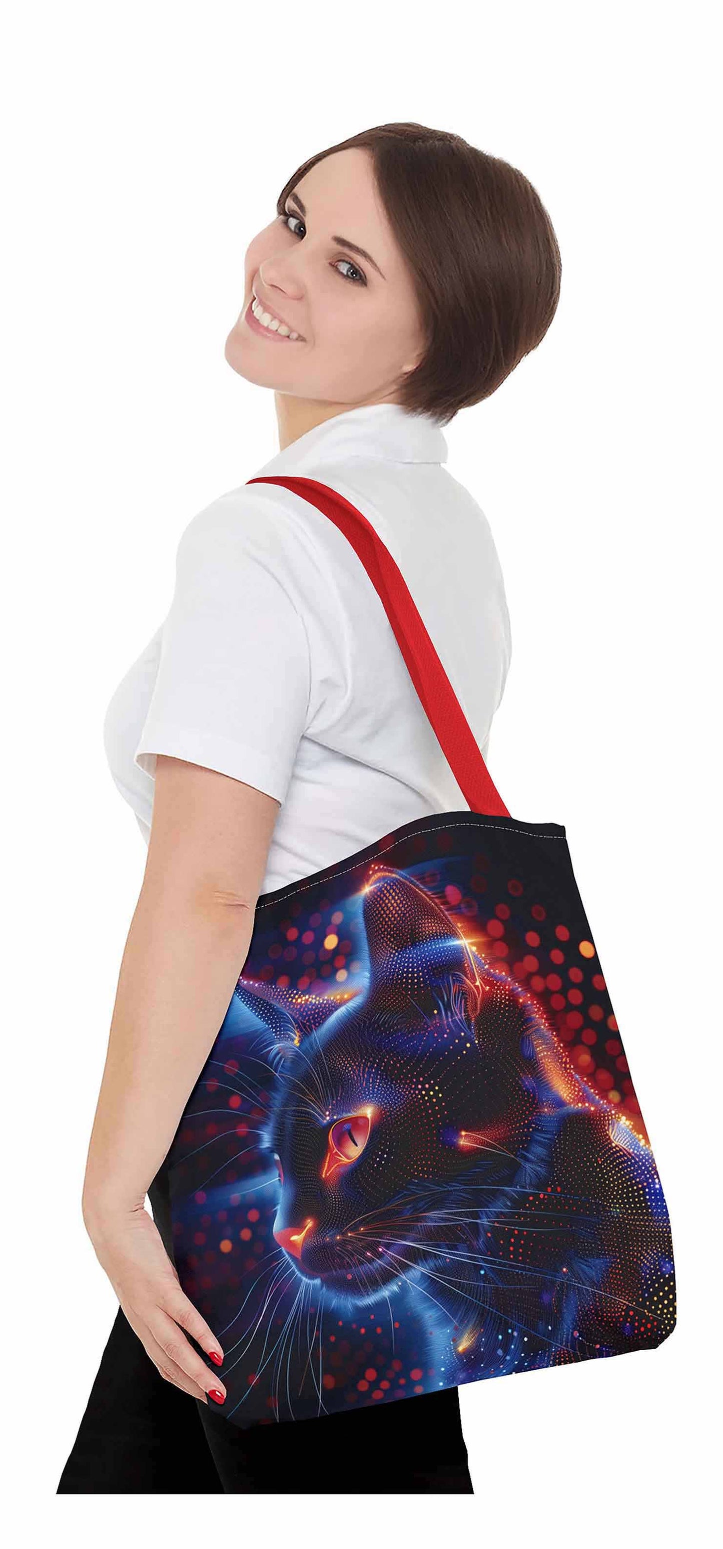 Cyber Vision Cat Tote Bag