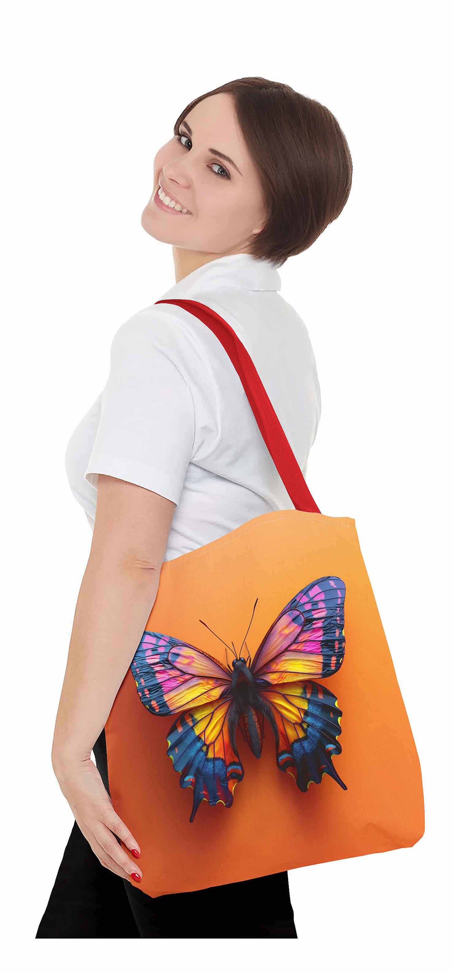 Sunset Monarch Butterfly Tote Bag