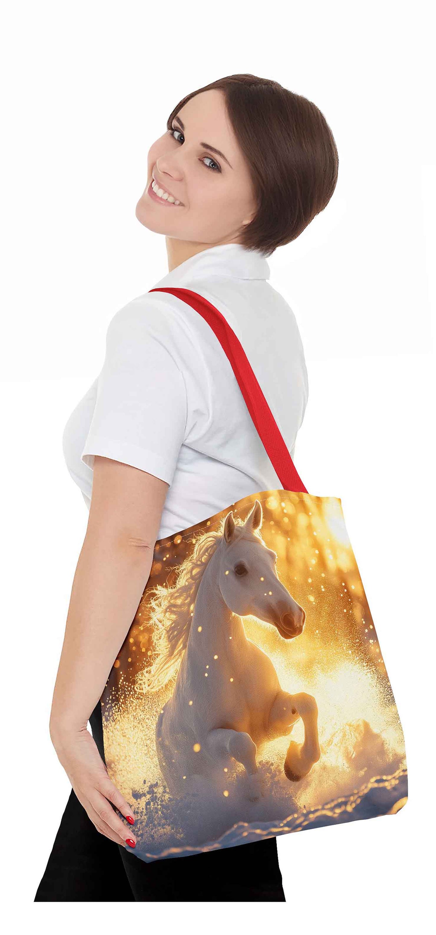 Golden Dawn Galloping Tote Bag