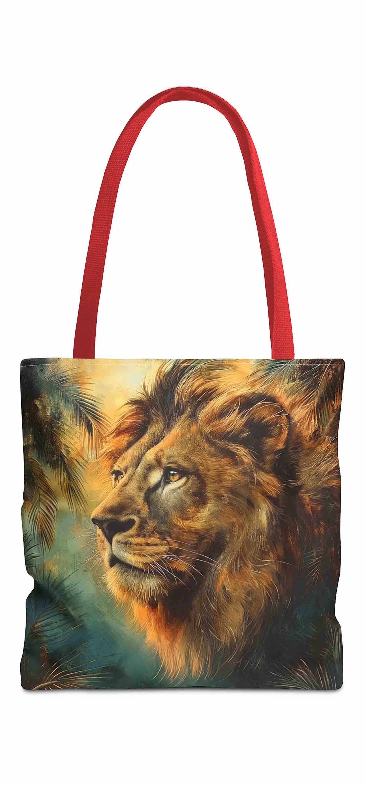 Noble Lion in Golden Light Tote Bag