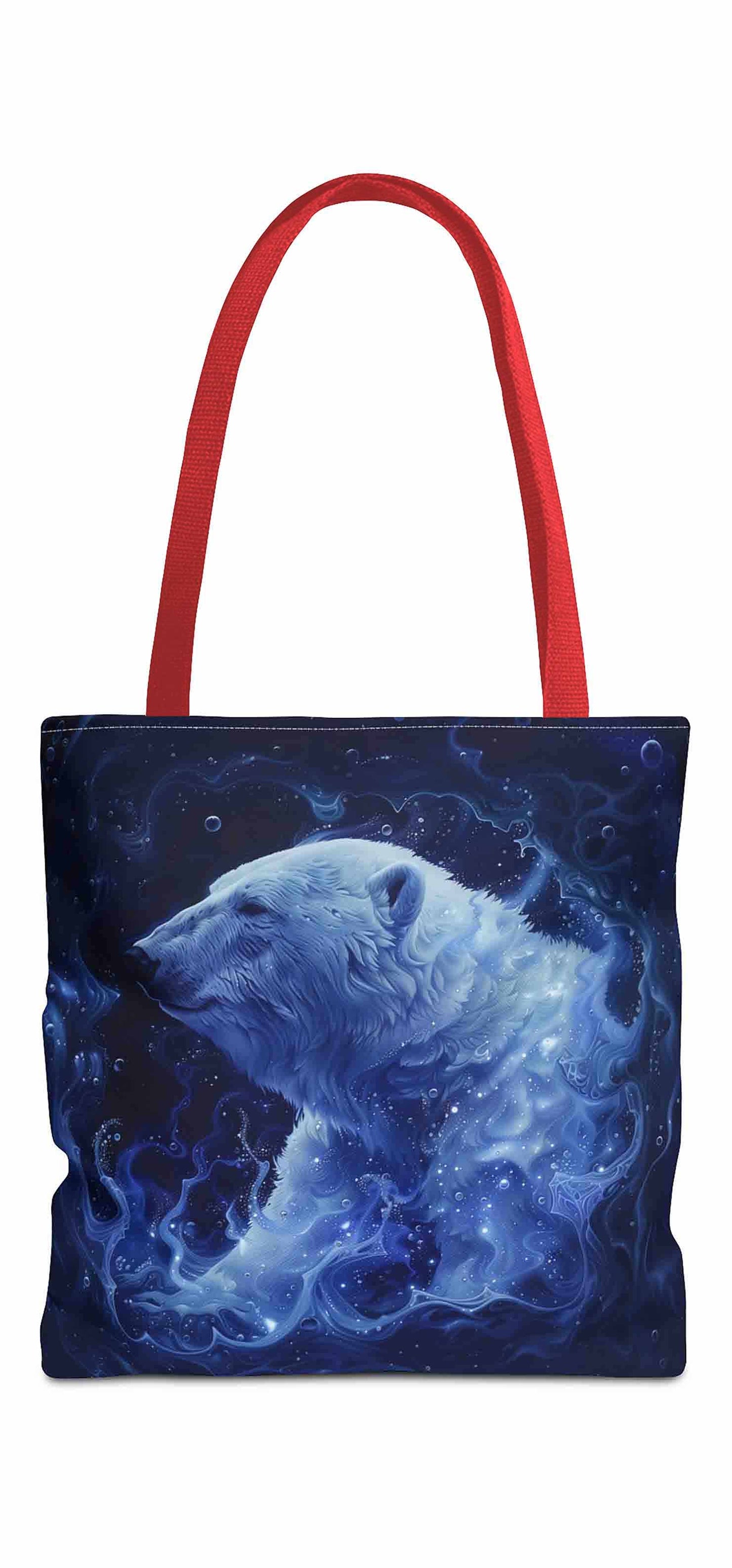 Cosmic Polar Bear Tote Bag