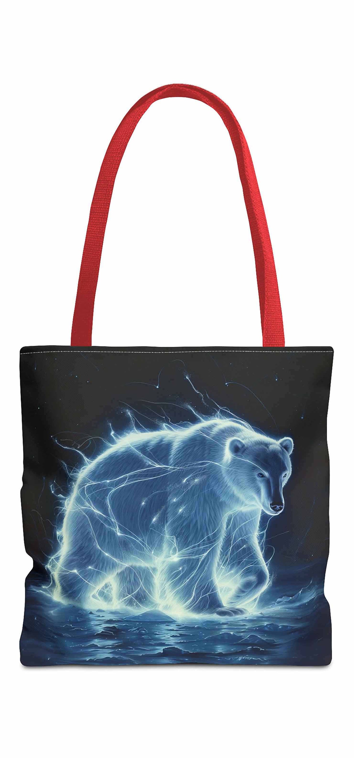 Luminous Polar Bear Tote Bag