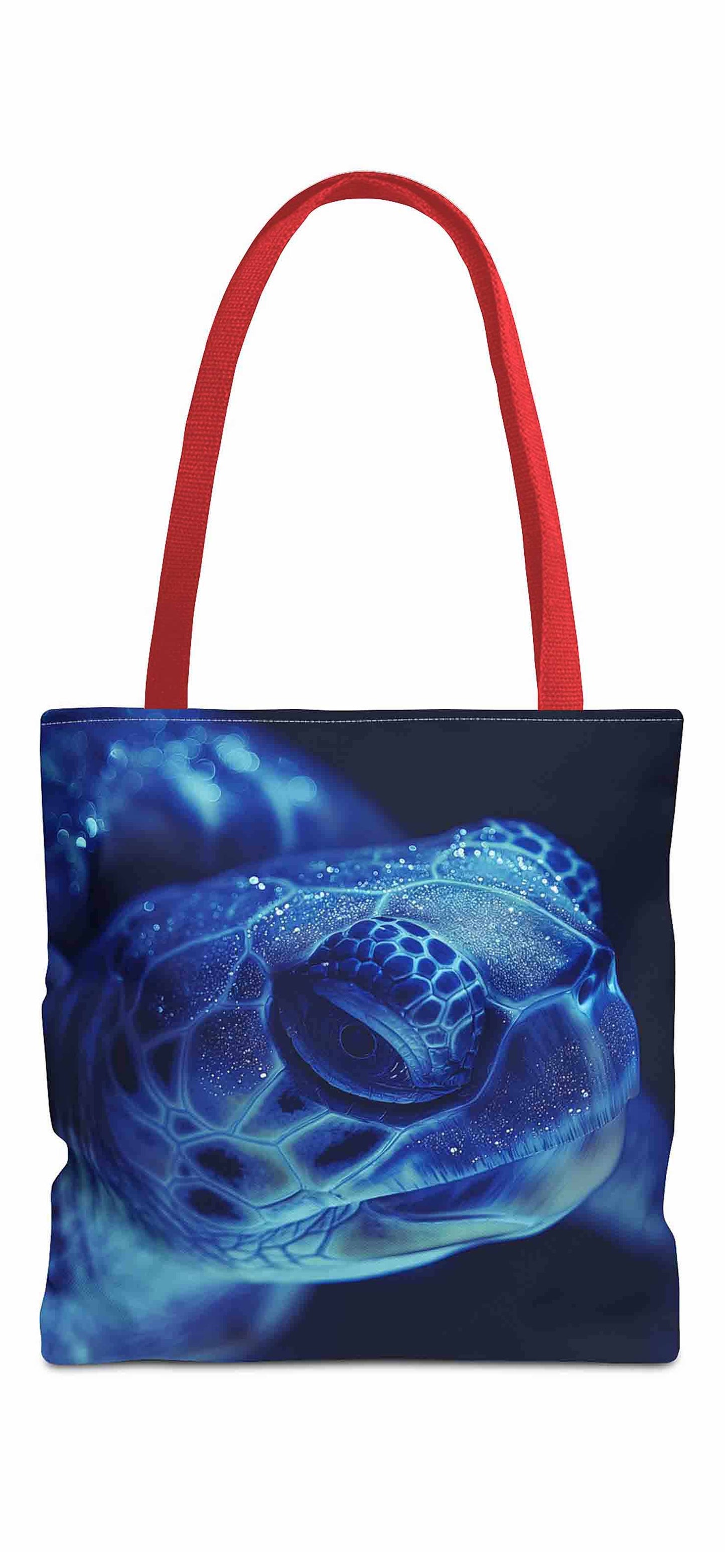 Mystic Blue Turtle Tote Bag