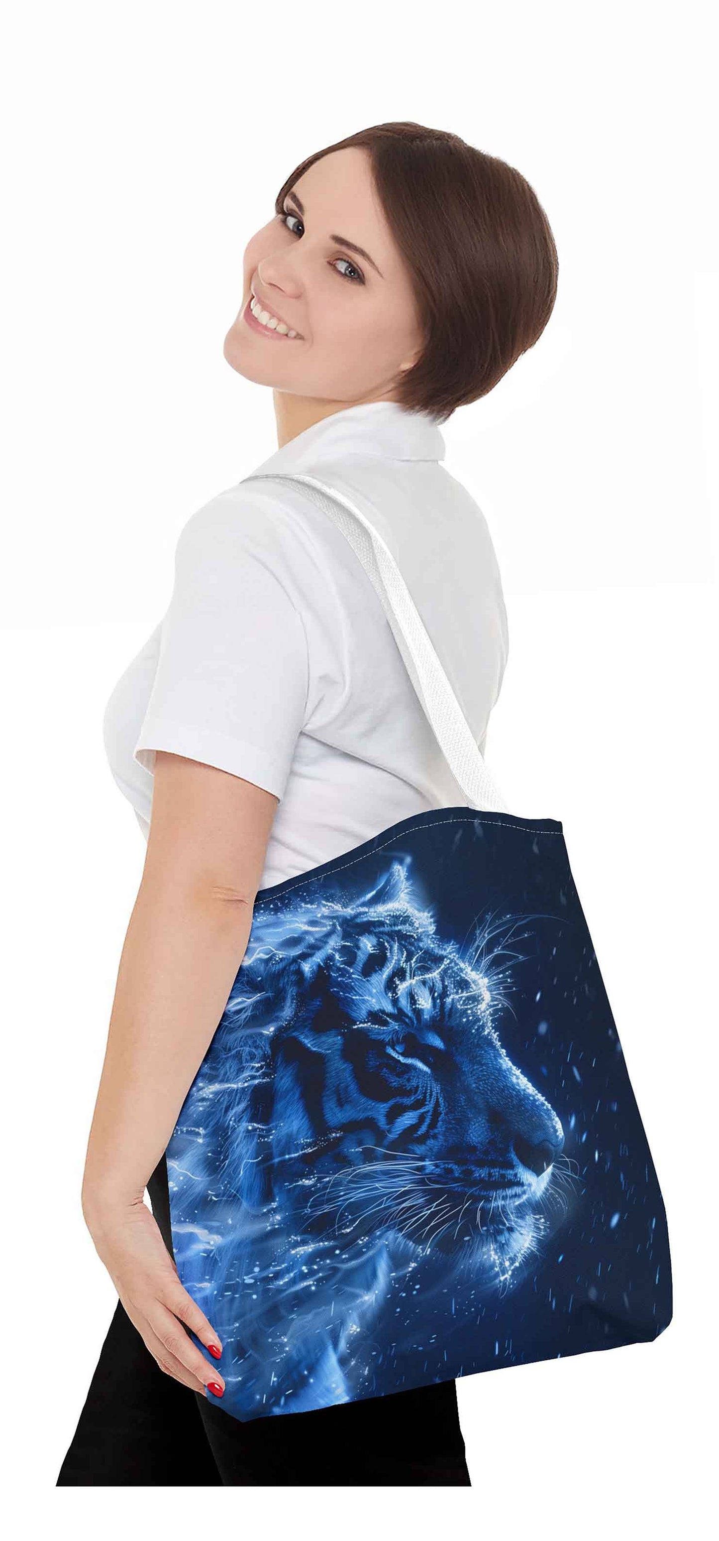 Luminescent Tiger Tote Bag