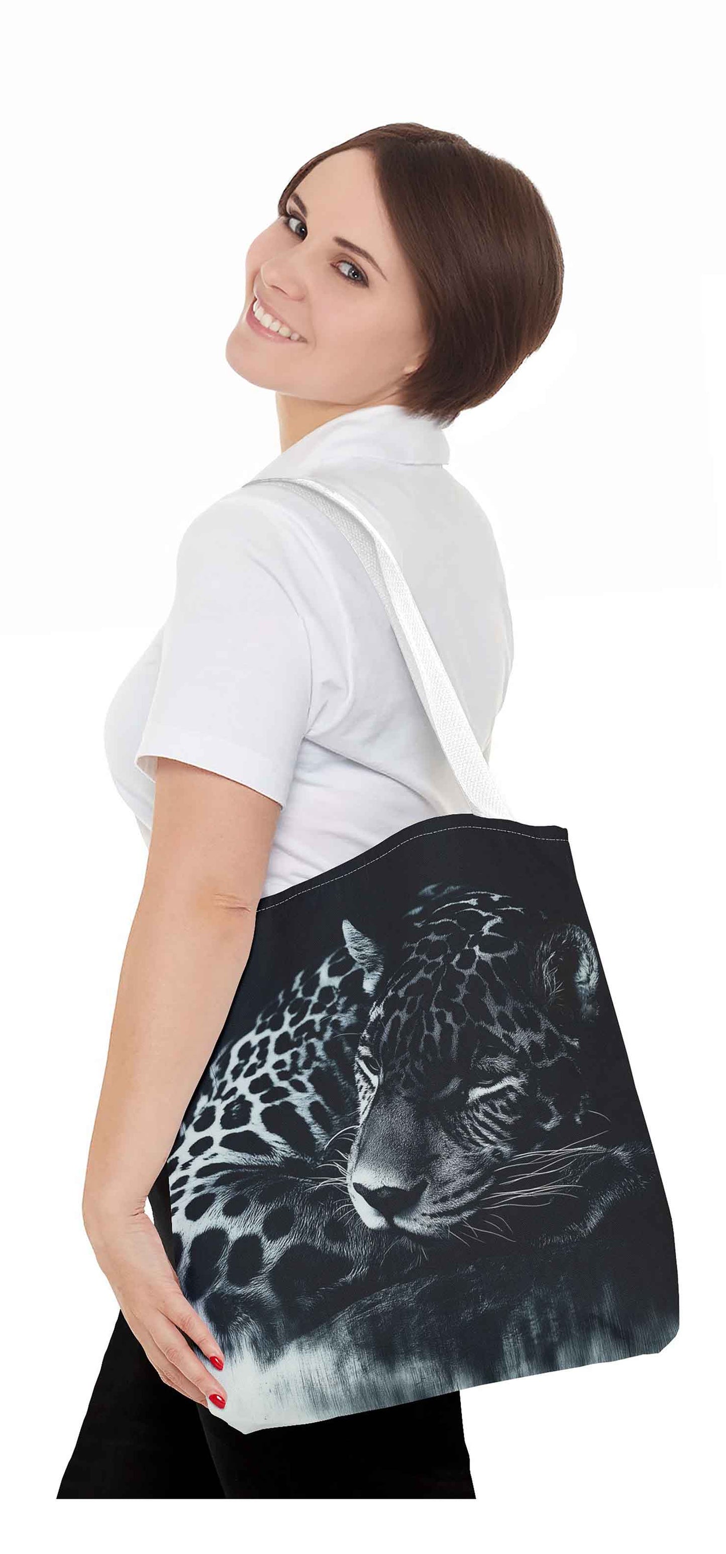 Silent Grace Jaguar Tote Bag