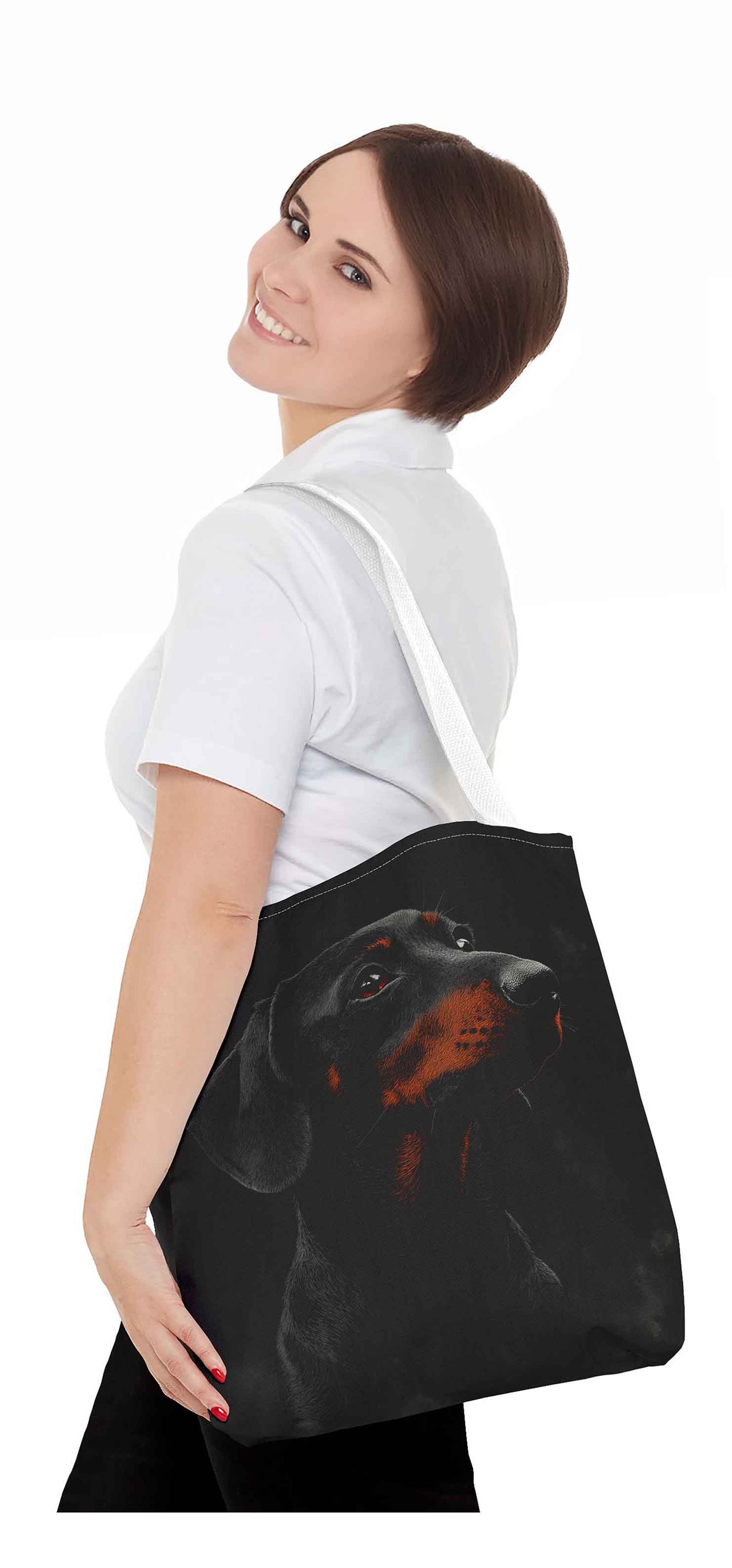 Elegant Dachshund Tote Bag