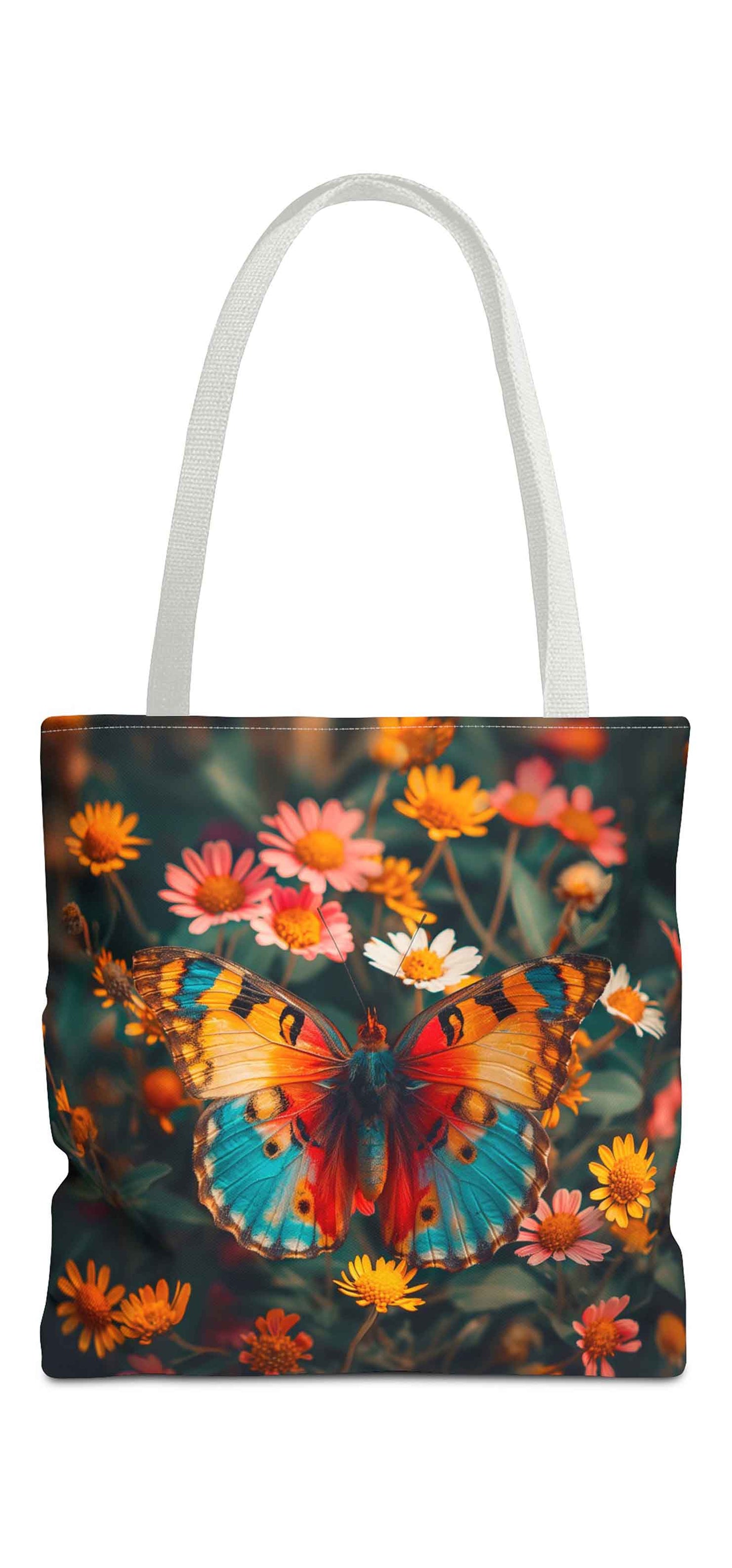 Meadow Bloom Butterfly Tote Bag