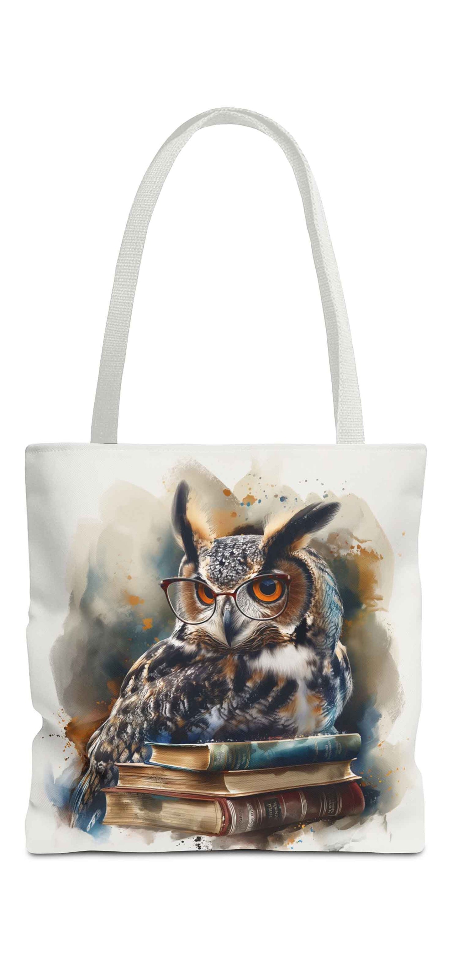 Wise Reader Owl Tote Bag