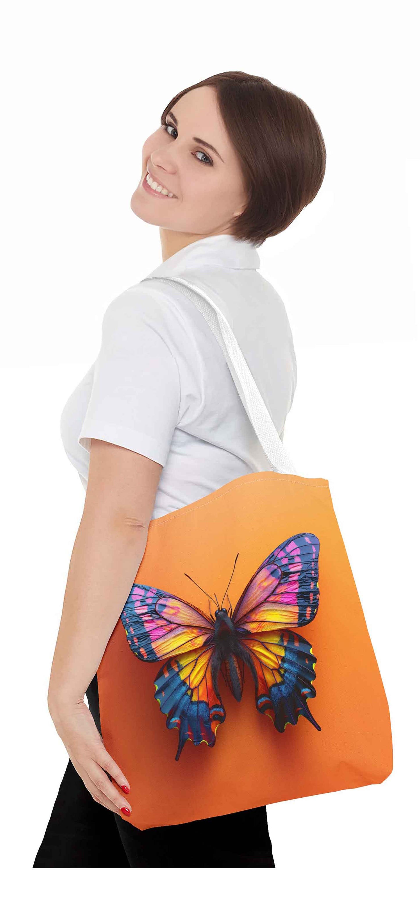 Sunset Monarch Butterfly Tote Bag