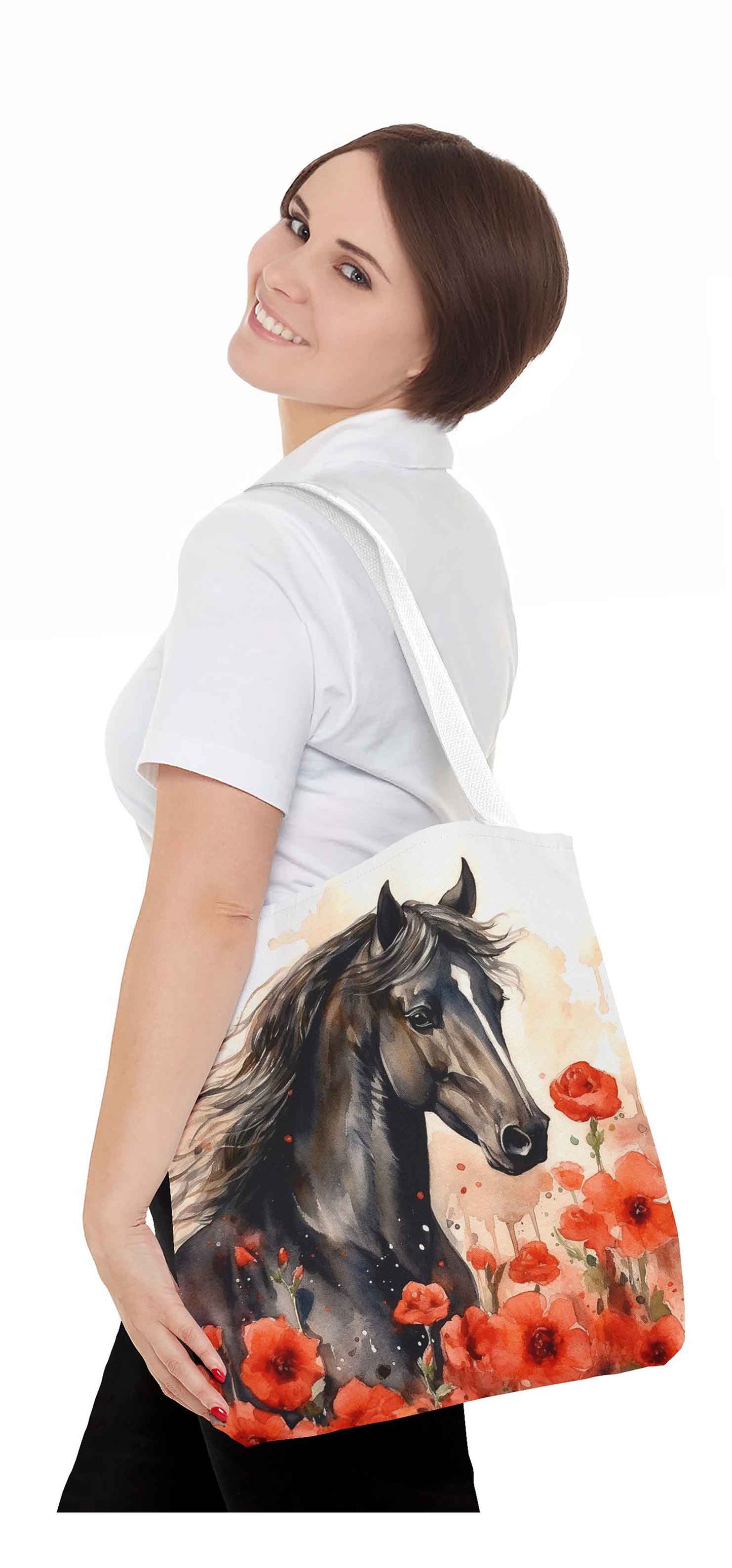 Majestic Meadow Horse Tote Bag