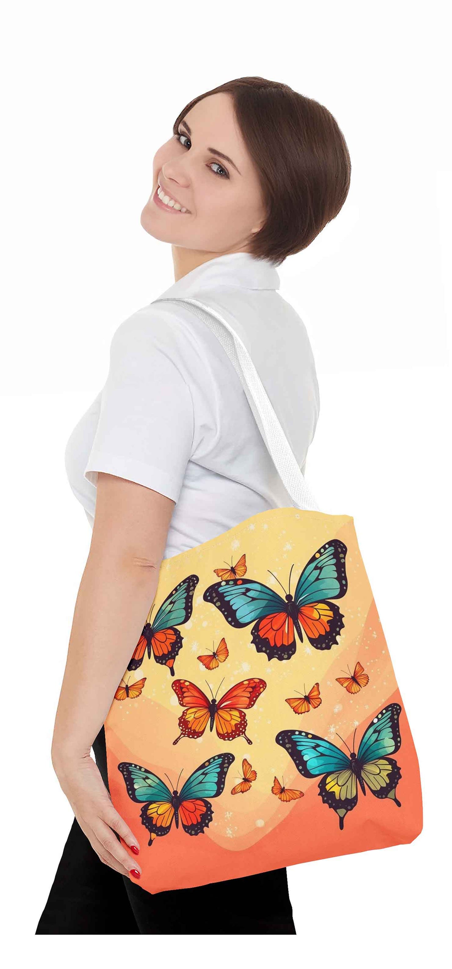 Radiant Wings Butterfly Tote Bag