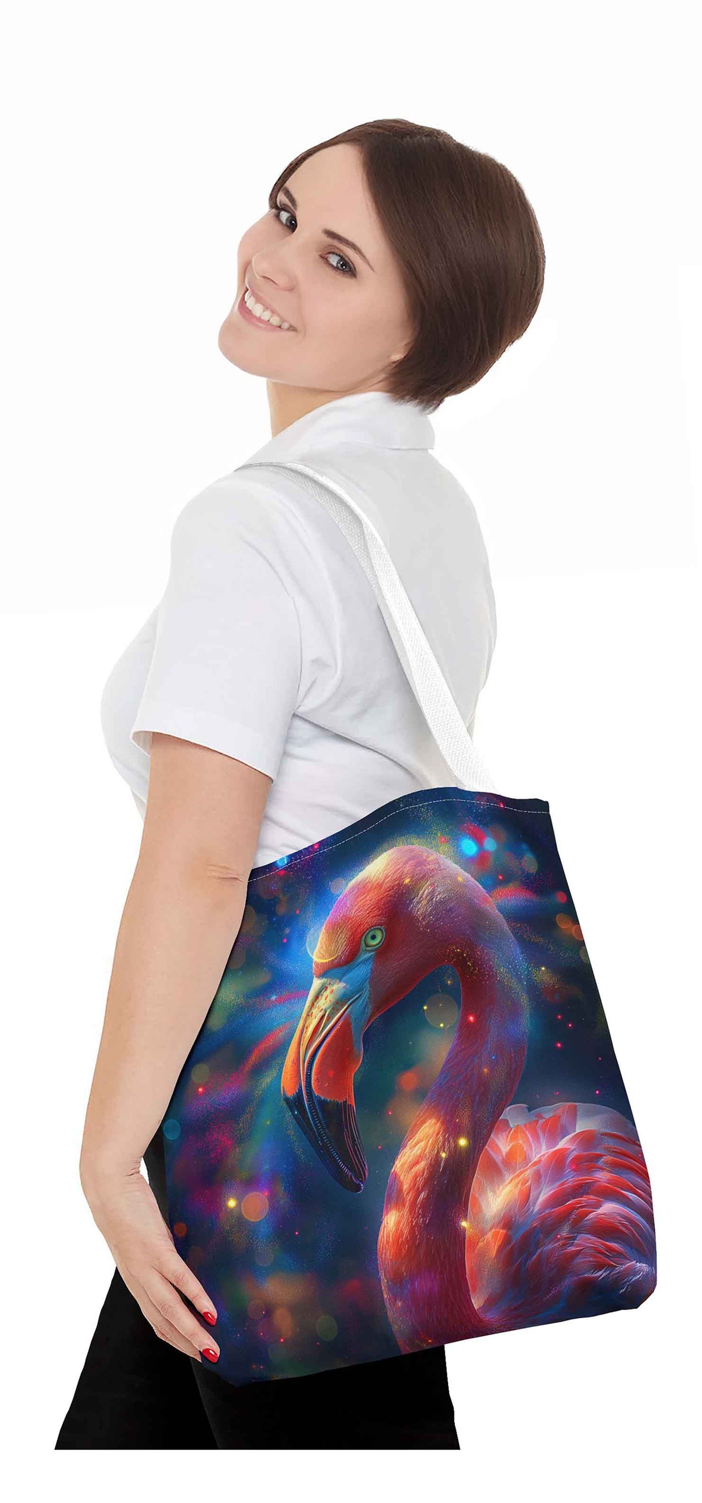 Vibrant Flamingo Fantasy Tote Bag