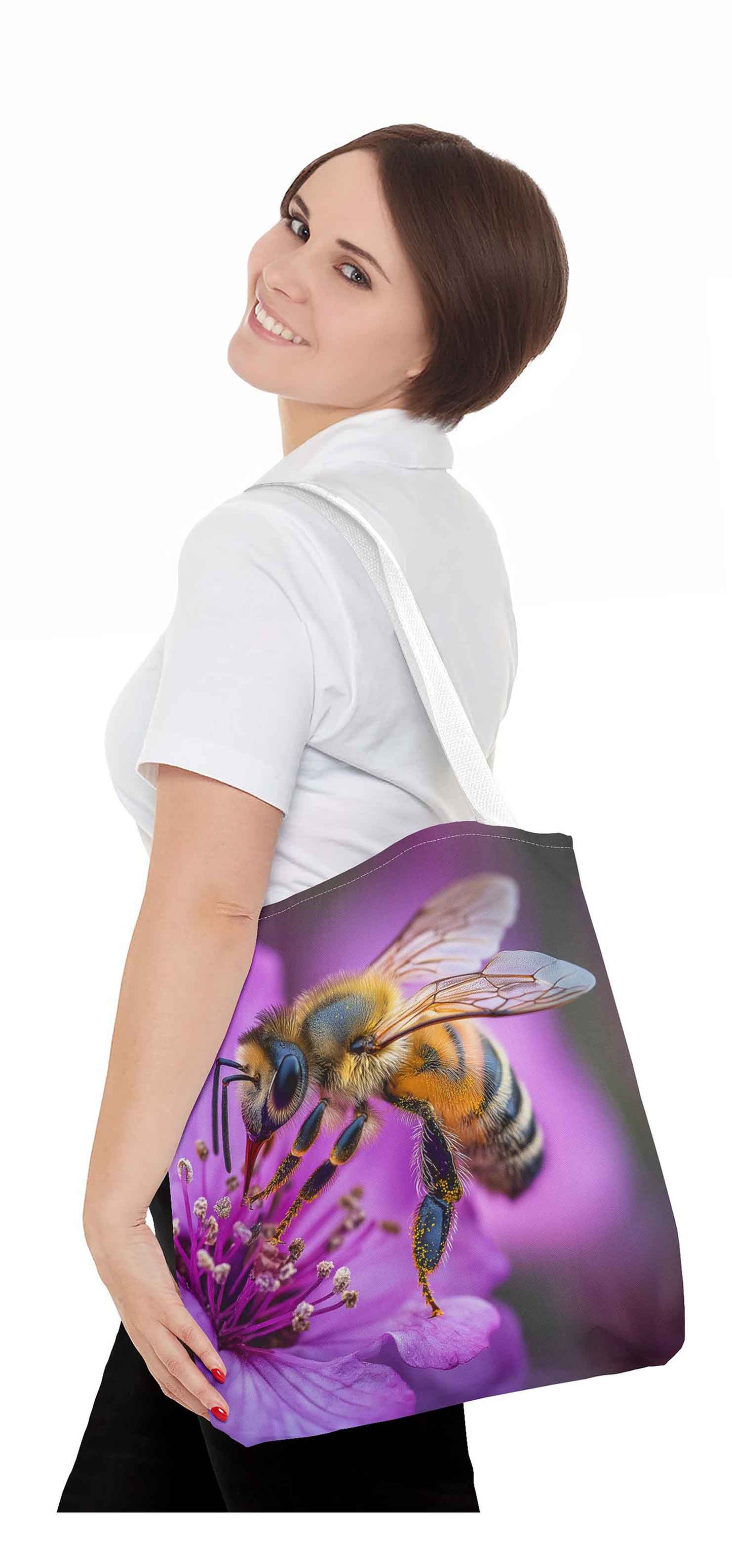 Blooming Bee Tote Bag