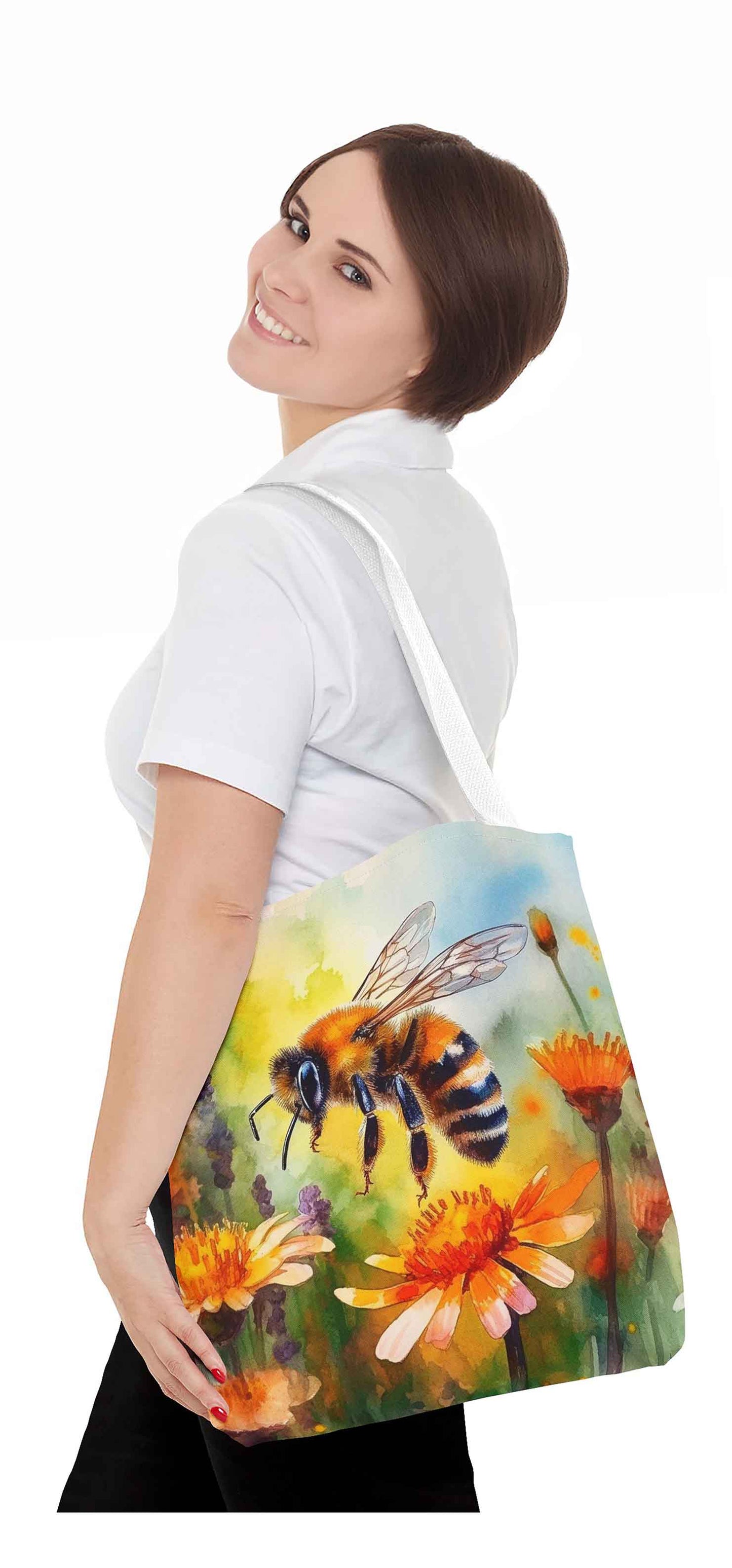 Floral Voyage Bee Tote Bag