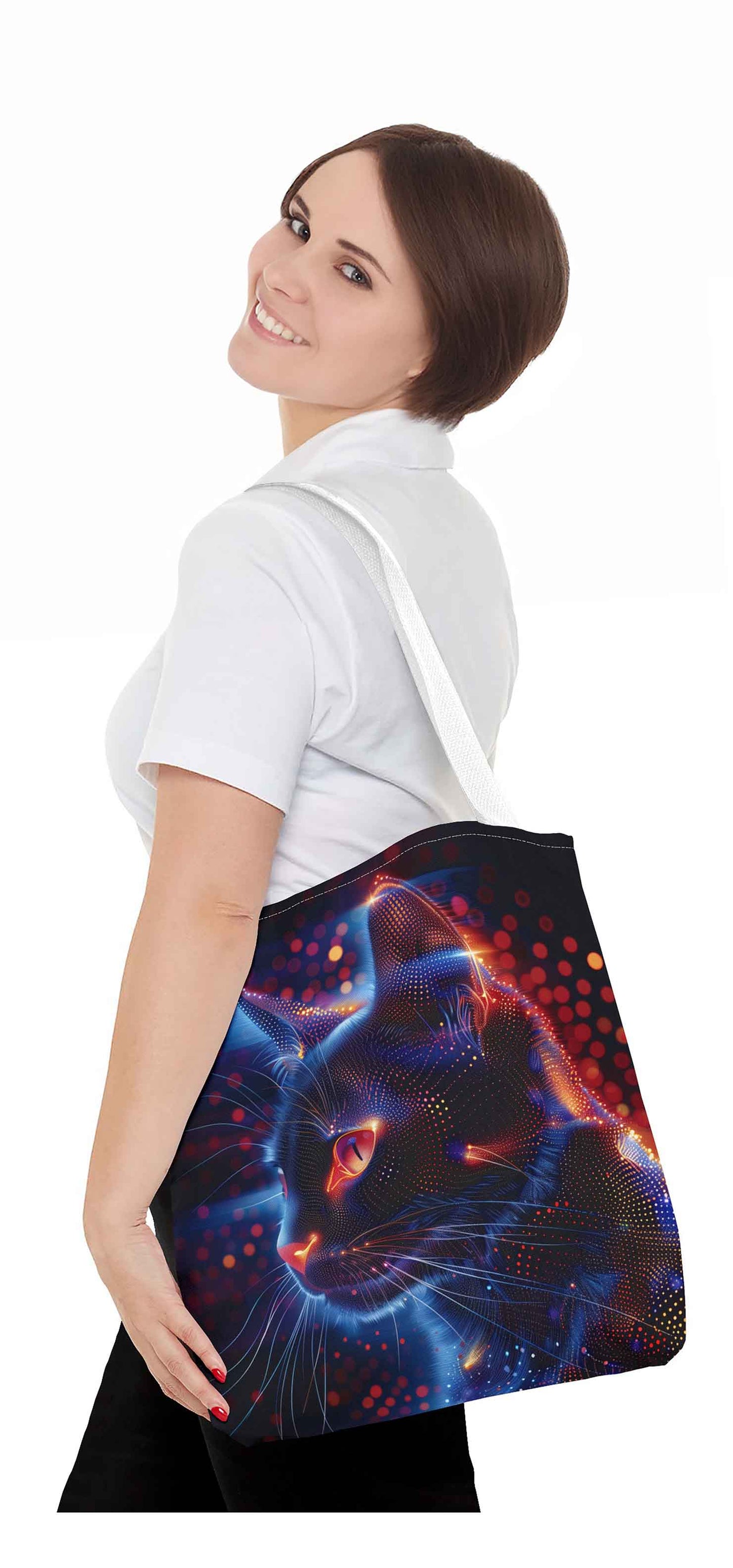 Cyber Vision Cat Tote Bag