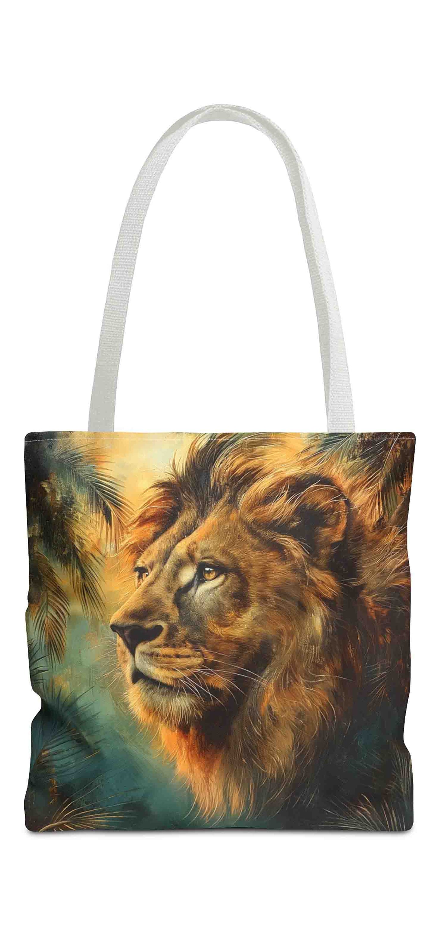 Noble Lion in Golden Light Tote Bag